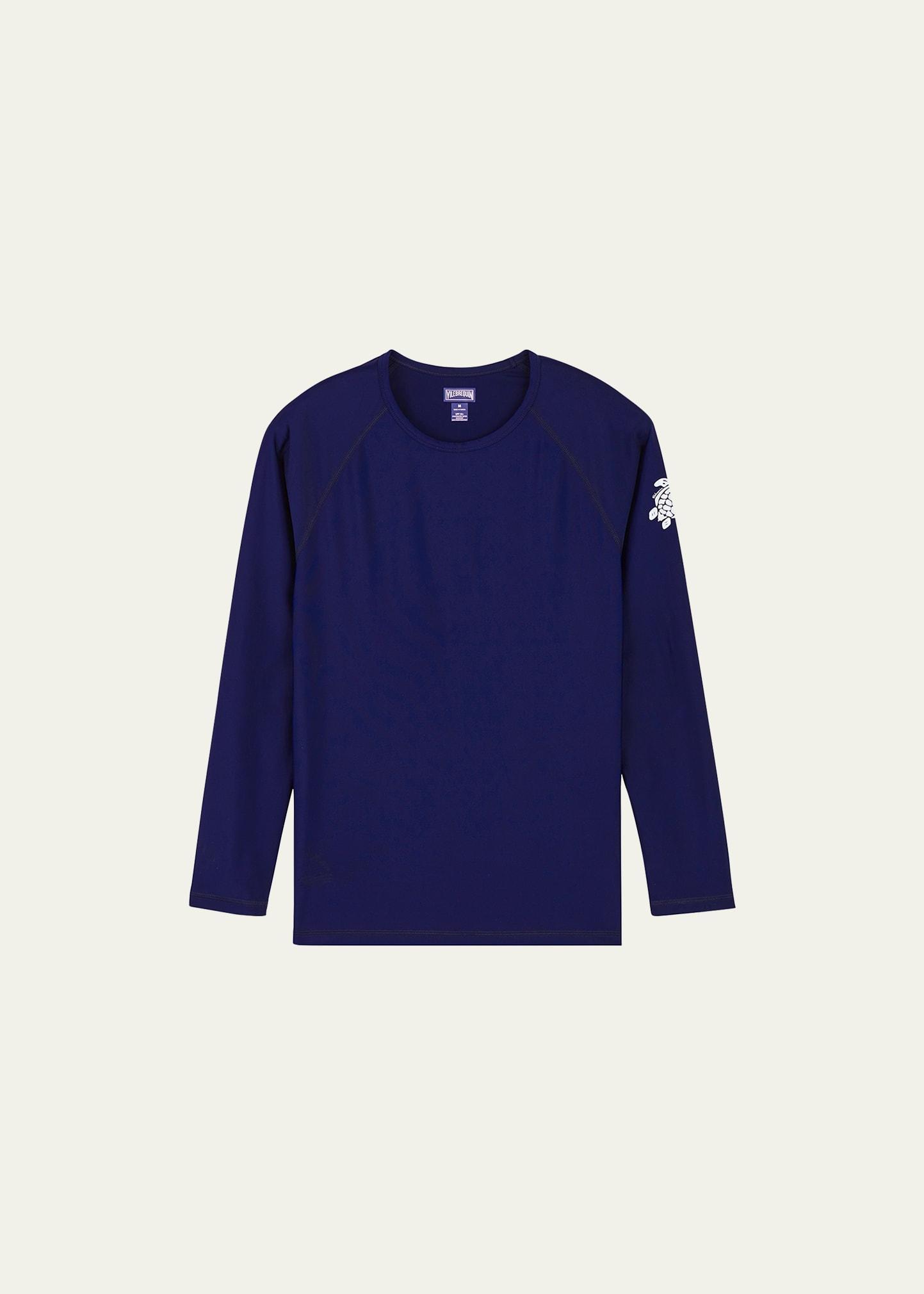 Vilebrequin Long-Sleeve Turtle-Accented Rash Guard Tee Product Image