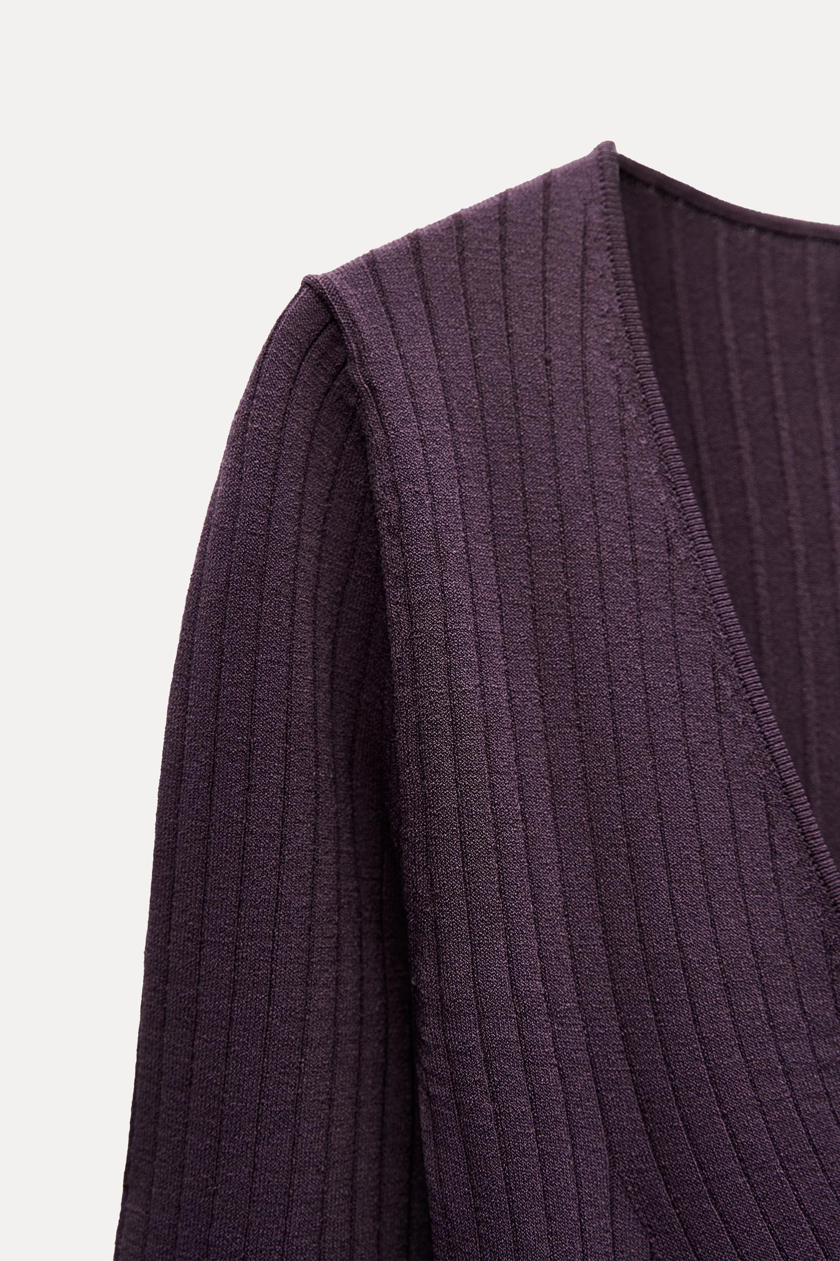 COMBINATION RIB KNIT DRESS Product Image