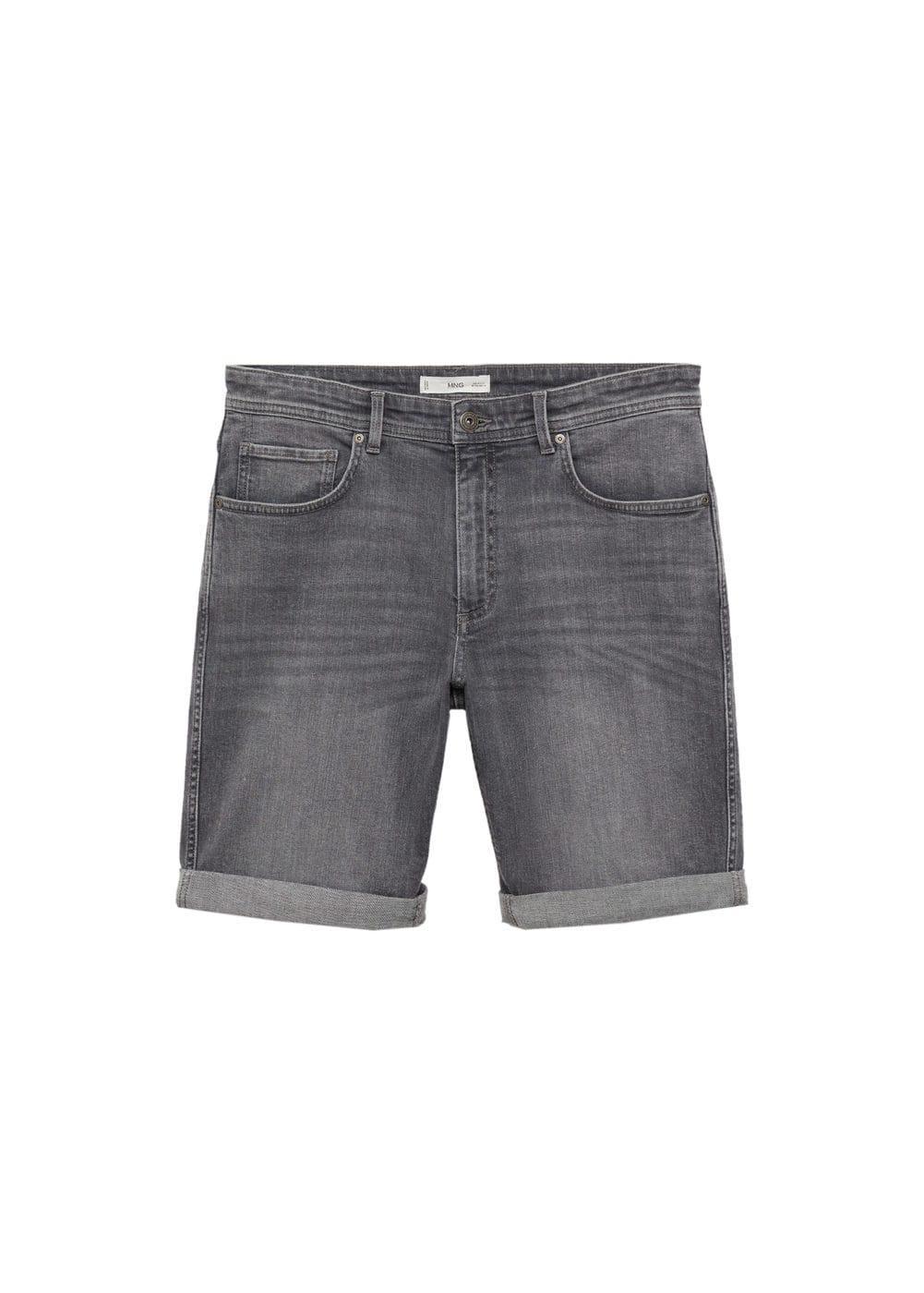 Mango Mens Denim Bermuda Shorts Product Image
