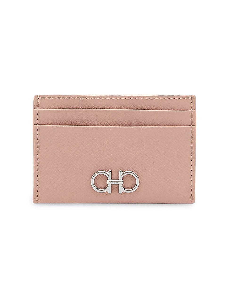 Salvatore Ferragamo Gancini Leather Card Case Product Image