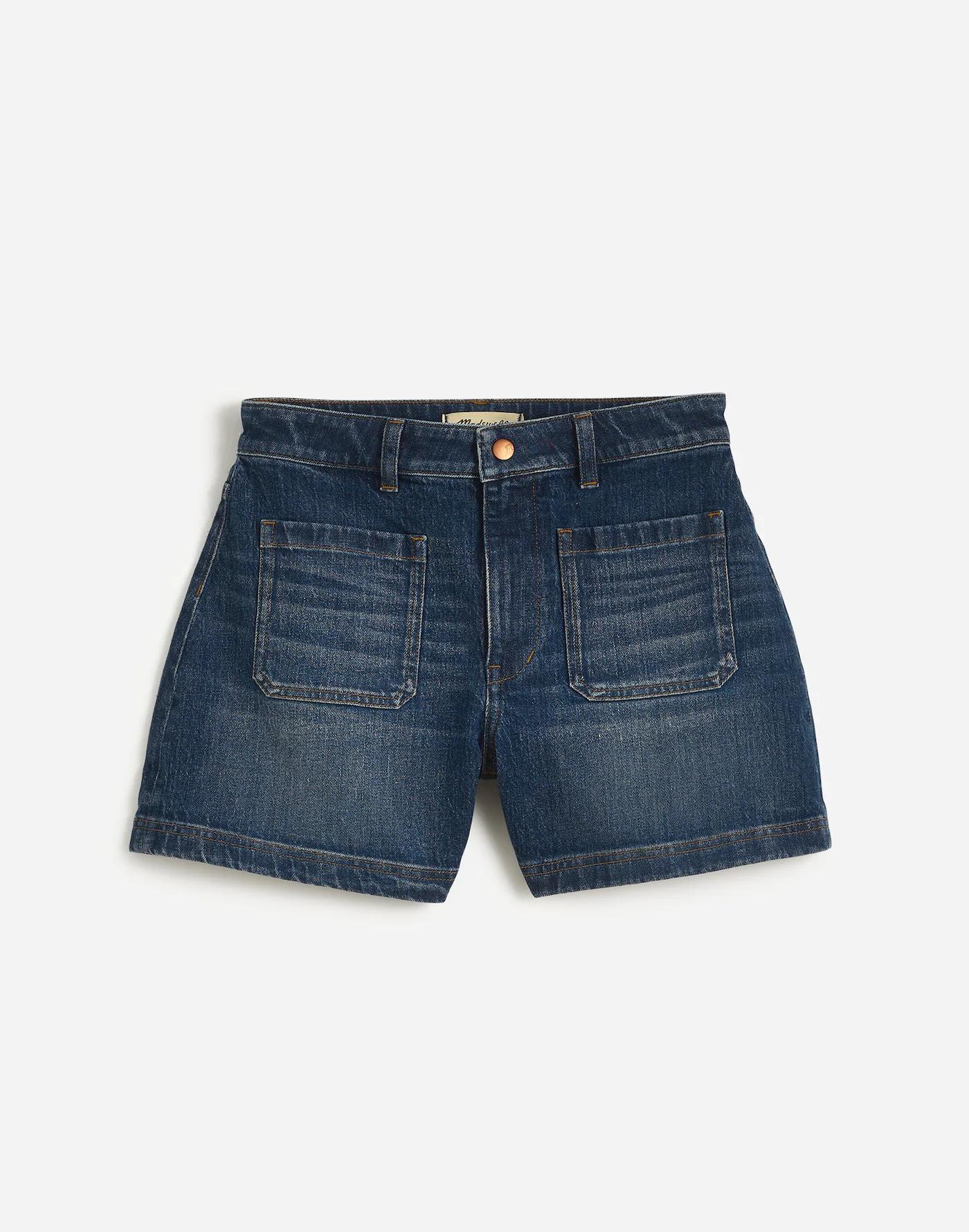 The Curvy Denim Emmett Short in Archbald Wash: Patch Pocket Edition Product Image