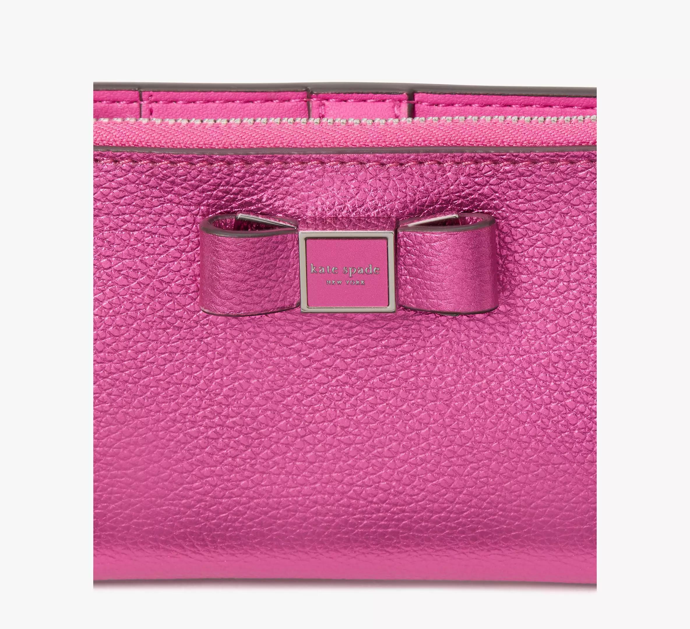 Morgan Bow Metallic Small Slim Bifold Wallet Product Image