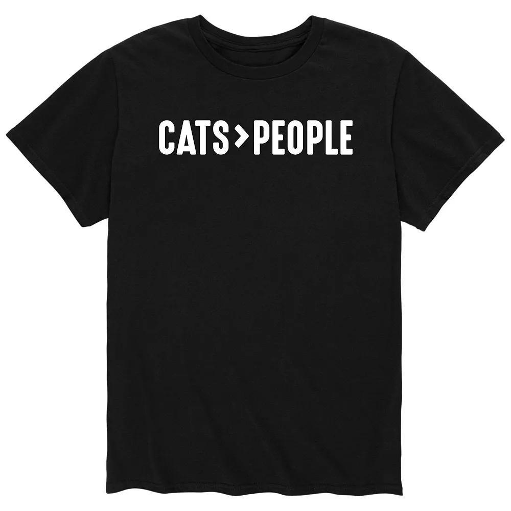 Mens Cats Greater Than People Tee Product Image
