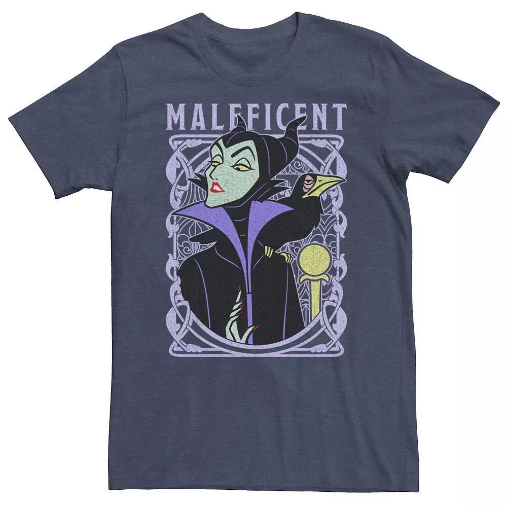Big & Tall Disney Sleeping Beauty Maleficent Old School Poster Tee, Men's, Size: 5XL, Black Product Image