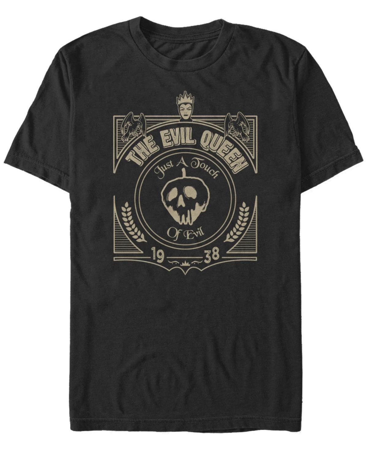Men's Disney Princess The Evil Quenn Poison Apple Logo Tee, Size: Large, Black Product Image