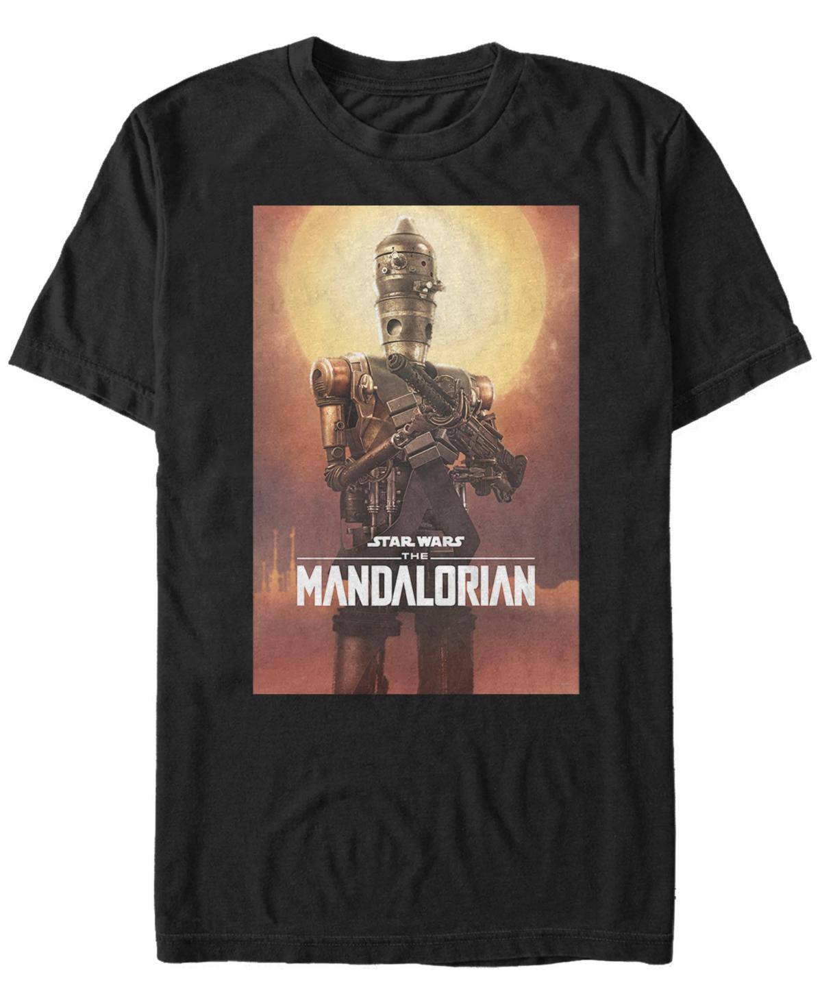 Men's Star Wars The Mandalorian IG-11 Character Poster Tee, Size: Medium, Black Product Image