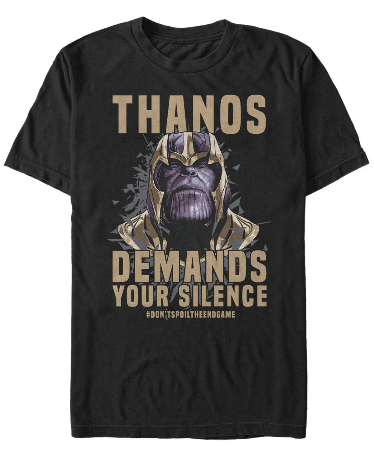 Juniors' Marvel "Thanos Demands" Graphic Tee, Girl's, Size: Medium, Black Product Image