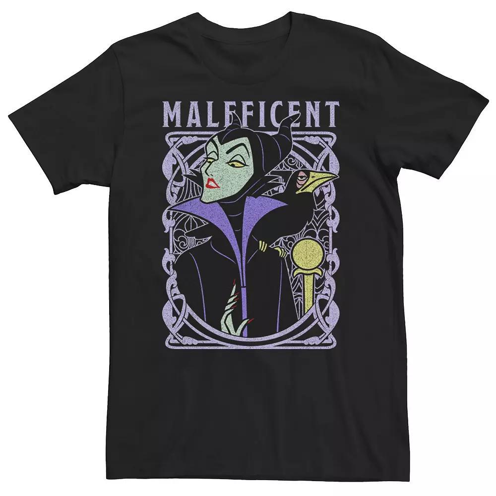 Big & Tall Disney Sleeping Beauty Maleficent Old School Poster Tee, Men's, Size: 5XL, Black Product Image