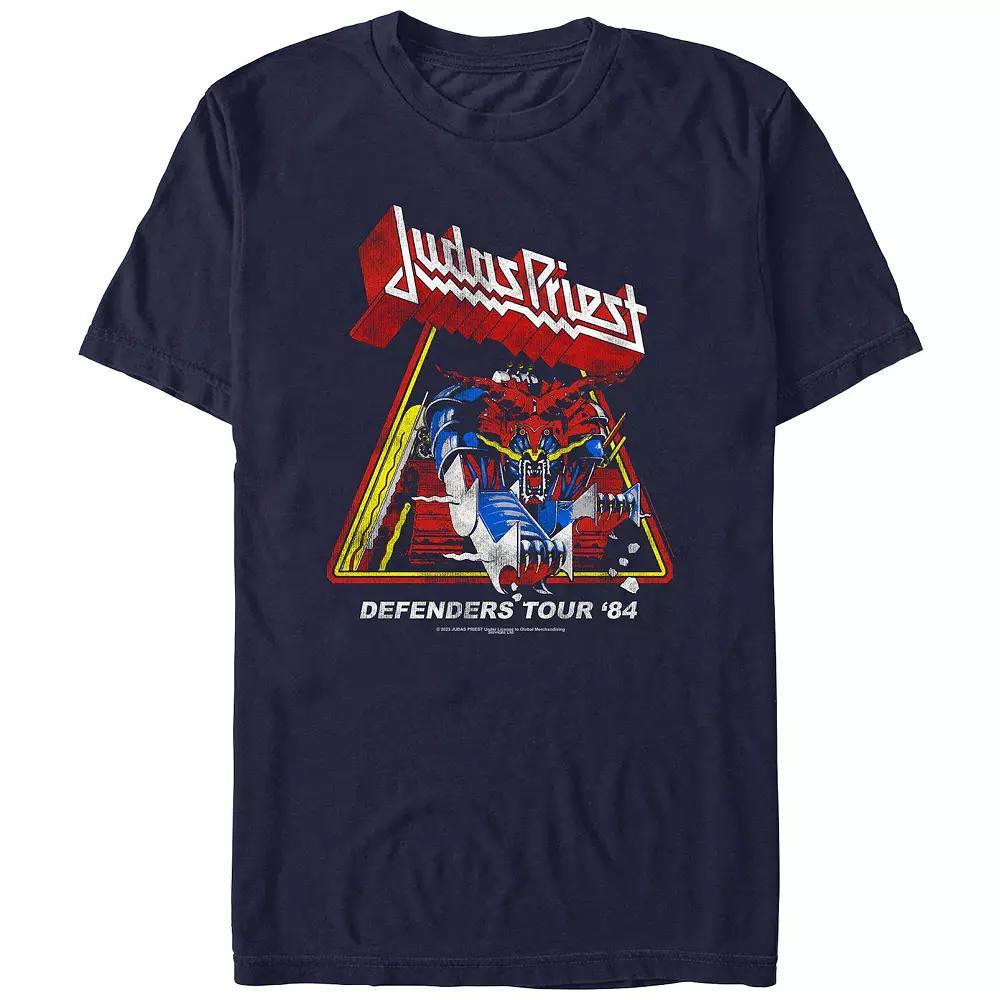 Men's Judas Priest Defenders Tour 84 Graphic Tee, Size: Large, Black Product Image