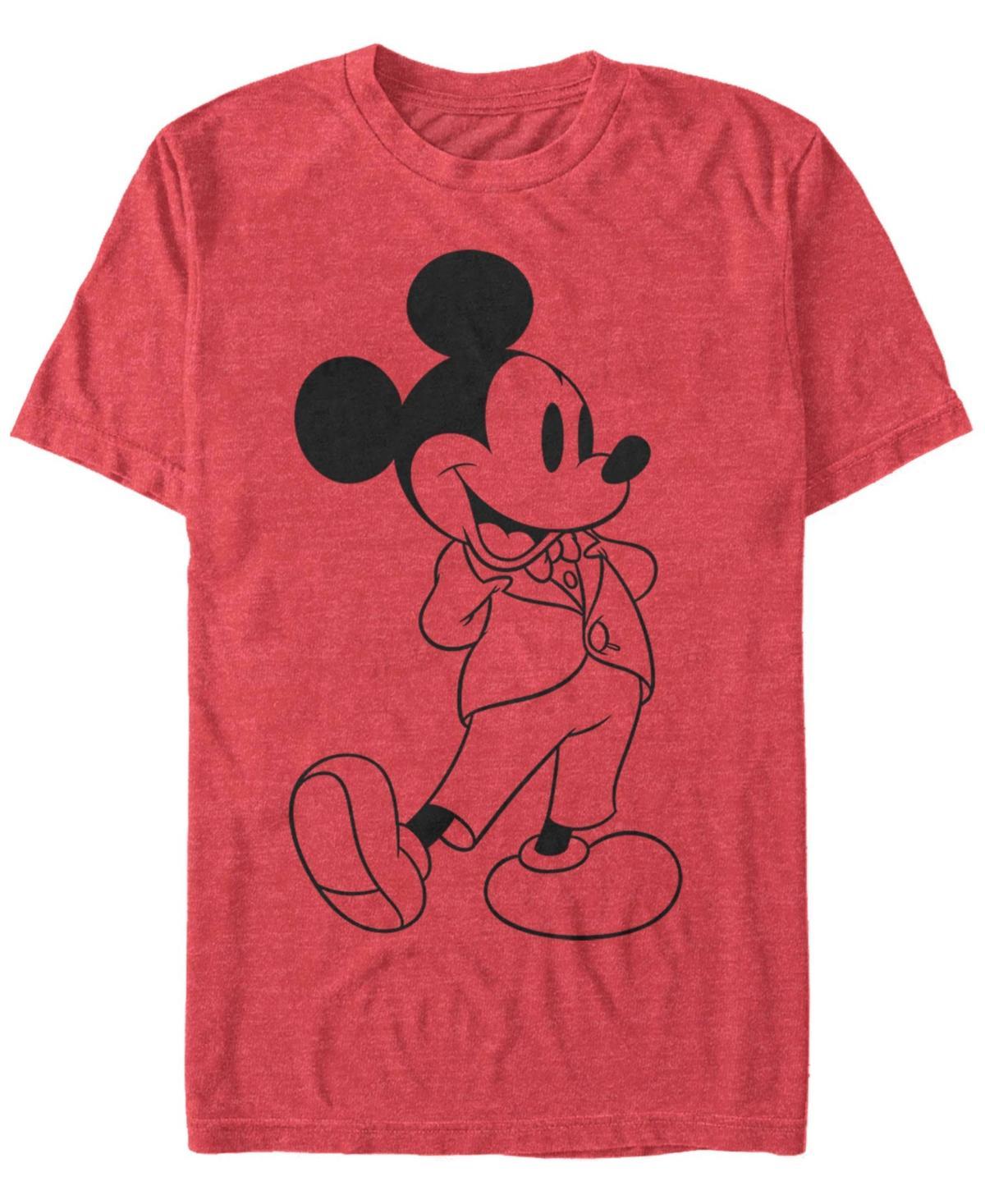 Disney's Mickey Mouse Distressed Portrait Logo Men's Tee, Boy's, Size: Medium, Black Product Image
