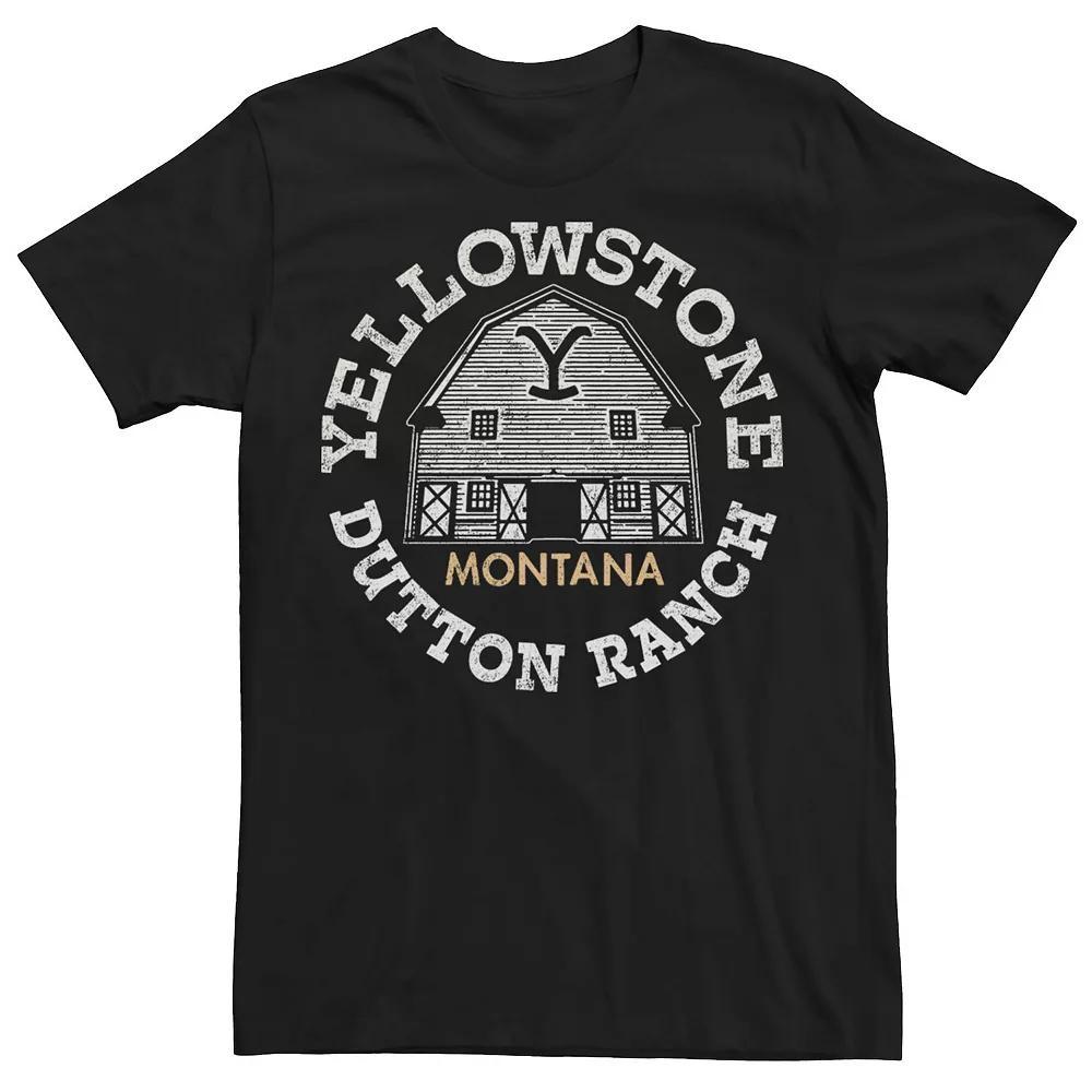 Men's Yellowstone Dutton Barn Tee, Size: XXL, Black Product Image