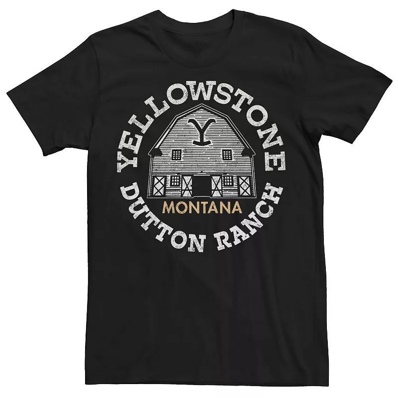 Men's Yellowstone Dutton Barn Tee, Size: XXL, Black Product Image