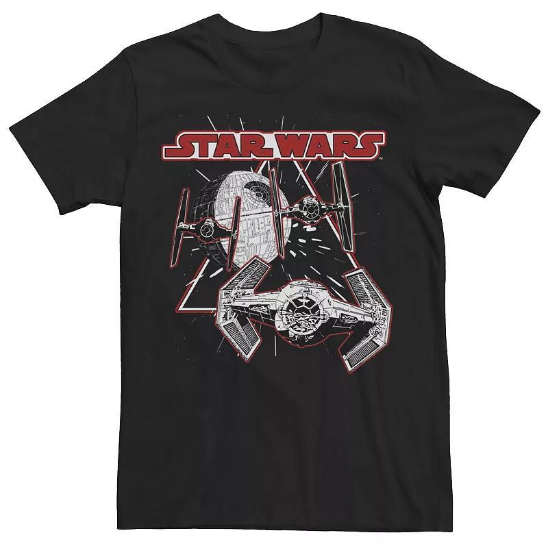 Men's Star Wars Darth Vader TIE Fighter Entourage Tee, Size: Large, Black Product Image