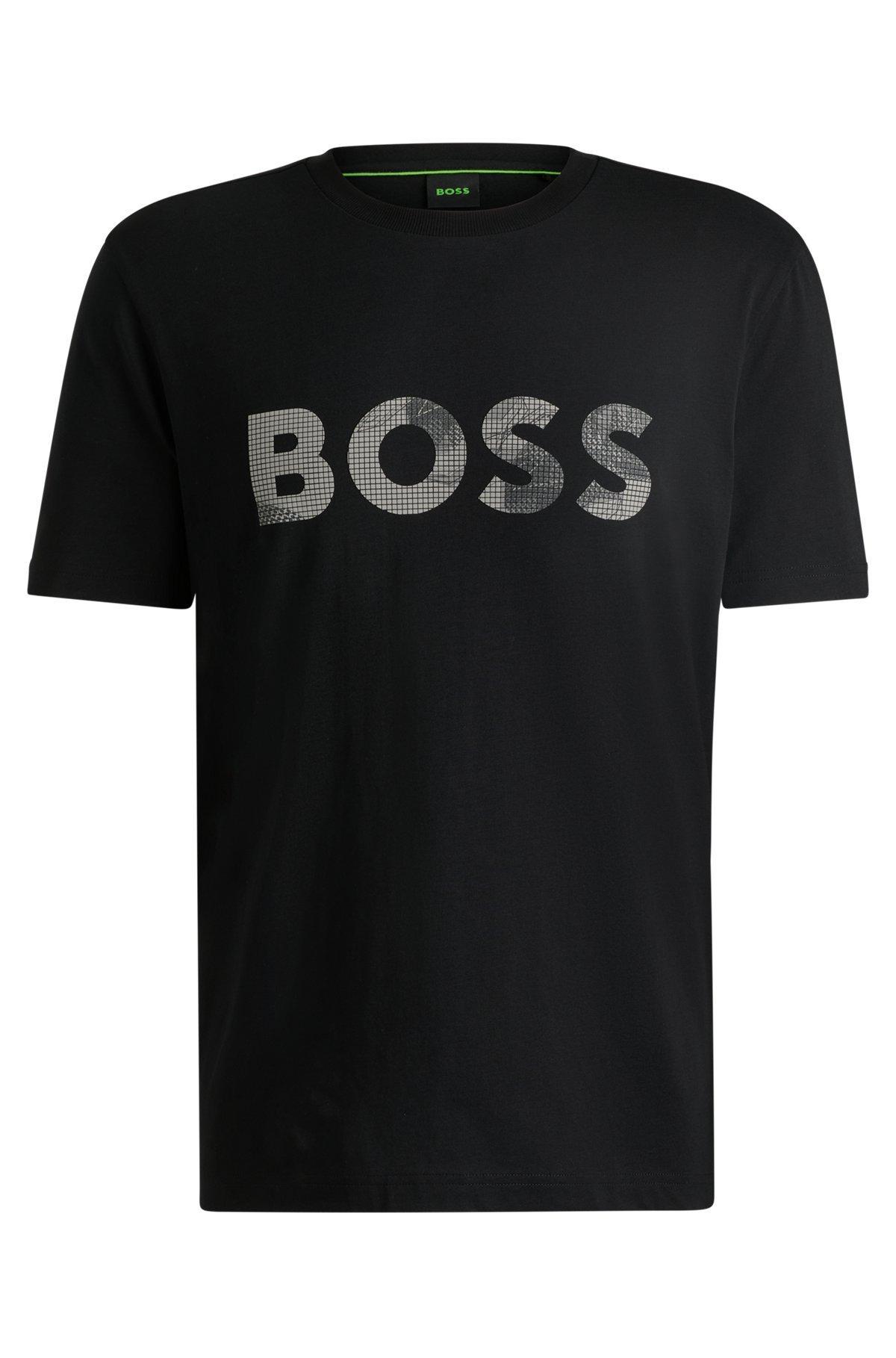 Cotton-jersey T-shirt with logo print Product Image