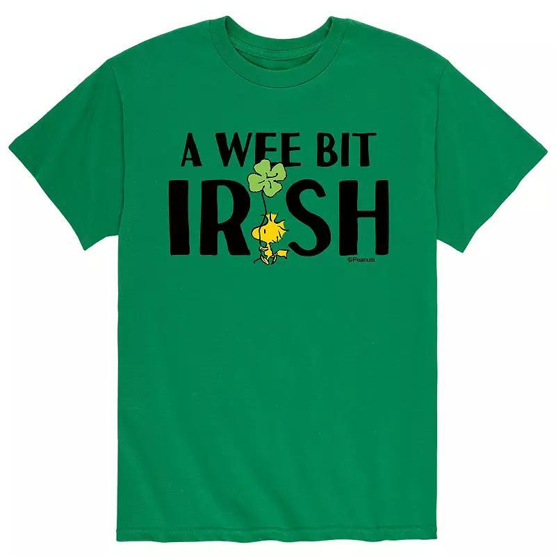 Men's Peanuts Woodstock St. Patrick's Day "A Wee Bit Irish" Tee, Size: XXL, Green Product Image