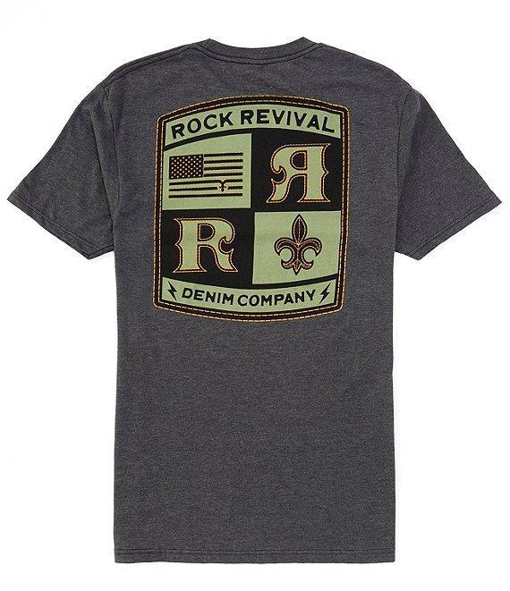 Rock Revival Short Sleeve Flag/Fleur-De-Lis Graphic T-Shirt Product Image