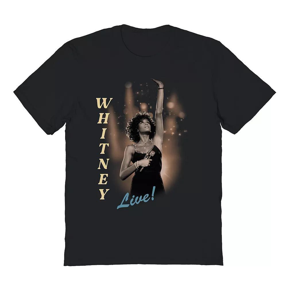 Men's Boho Whitney Houston Graphic Tee, Size: XL, Black Product Image