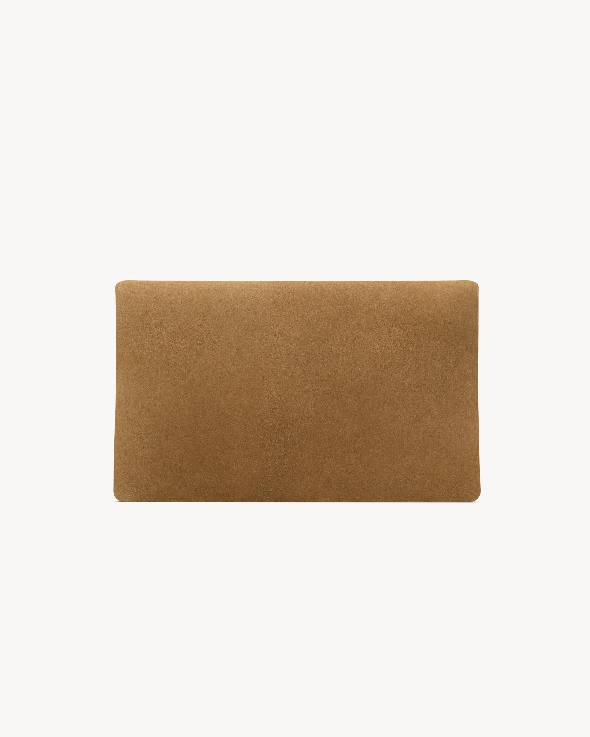 CASSANDRE large envelope pouch in suede Product Image