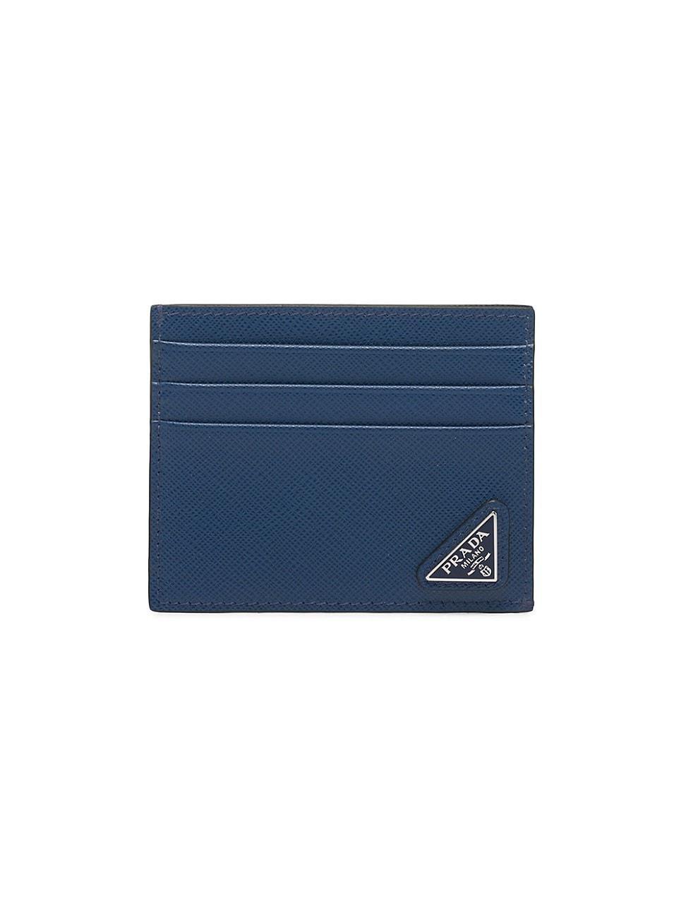 Mens Saffiano Leather Card Holder Product Image