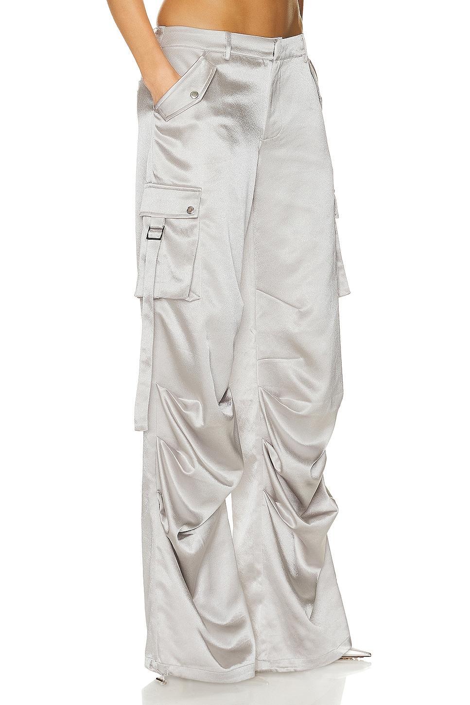 SER.O.YA Lai Cargo Pant Metallic Silver. (also in L, S). Product Image