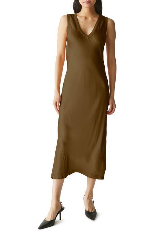 Michael Stars Randi V-Neck Midi (Nocturnal) Women's Dress Product Image