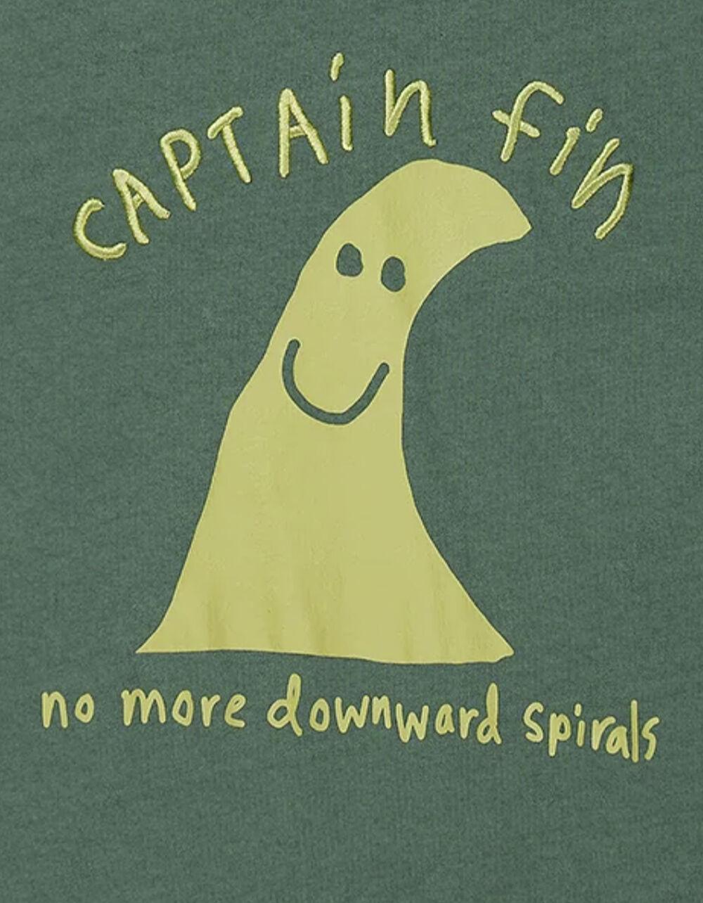 CAPTAIN FIN Ozzy Wrong Spiral Mens Tee - GREEN Product Image