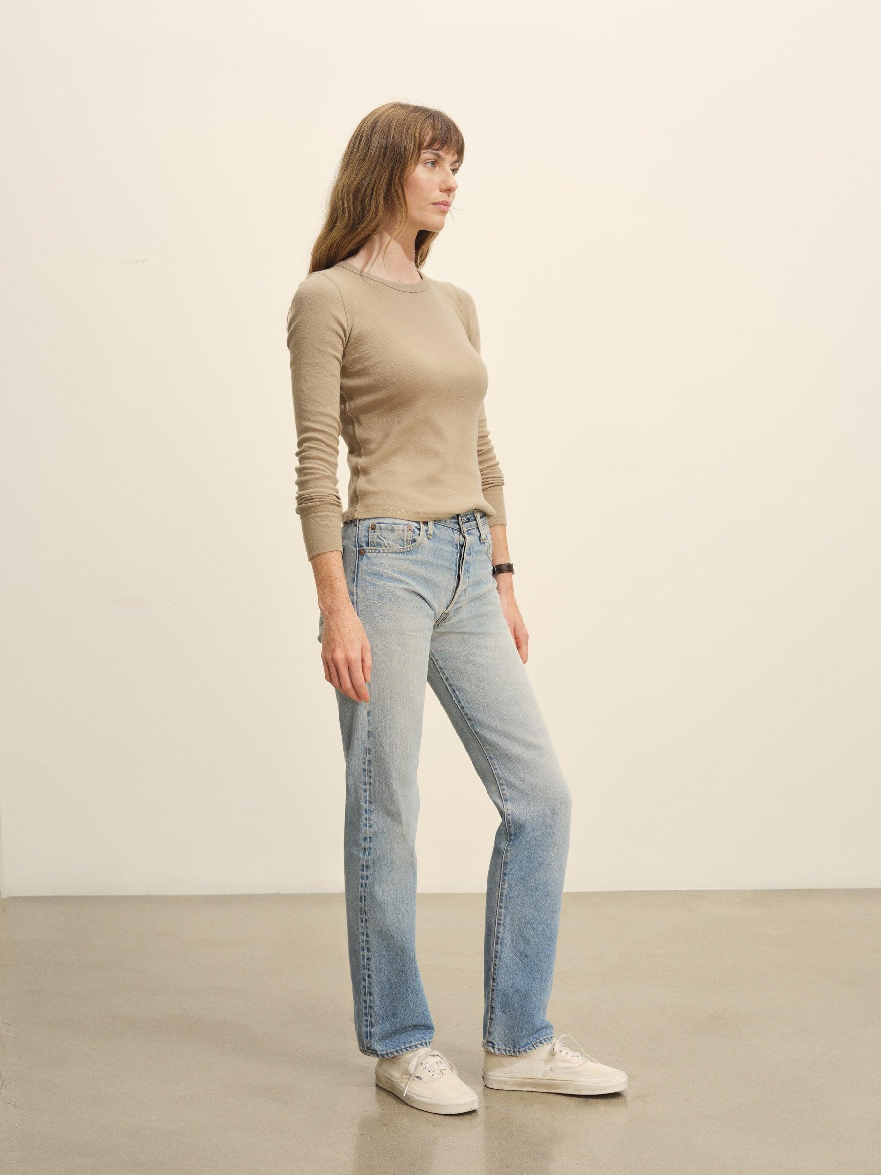 Driftwood Heirloom Rib L/S Crew Product Image