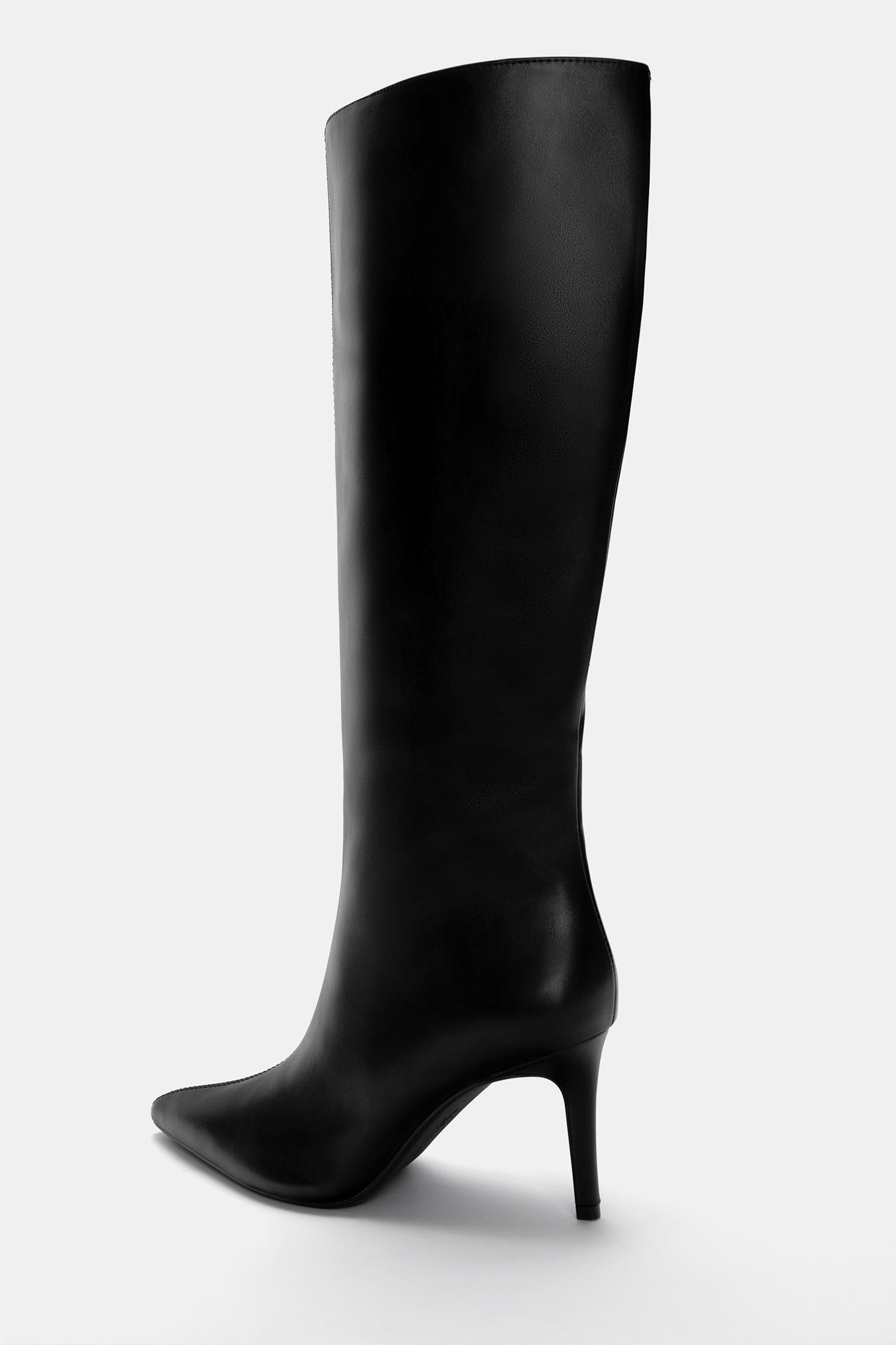 Stiletto heel knee-high boots Product Image