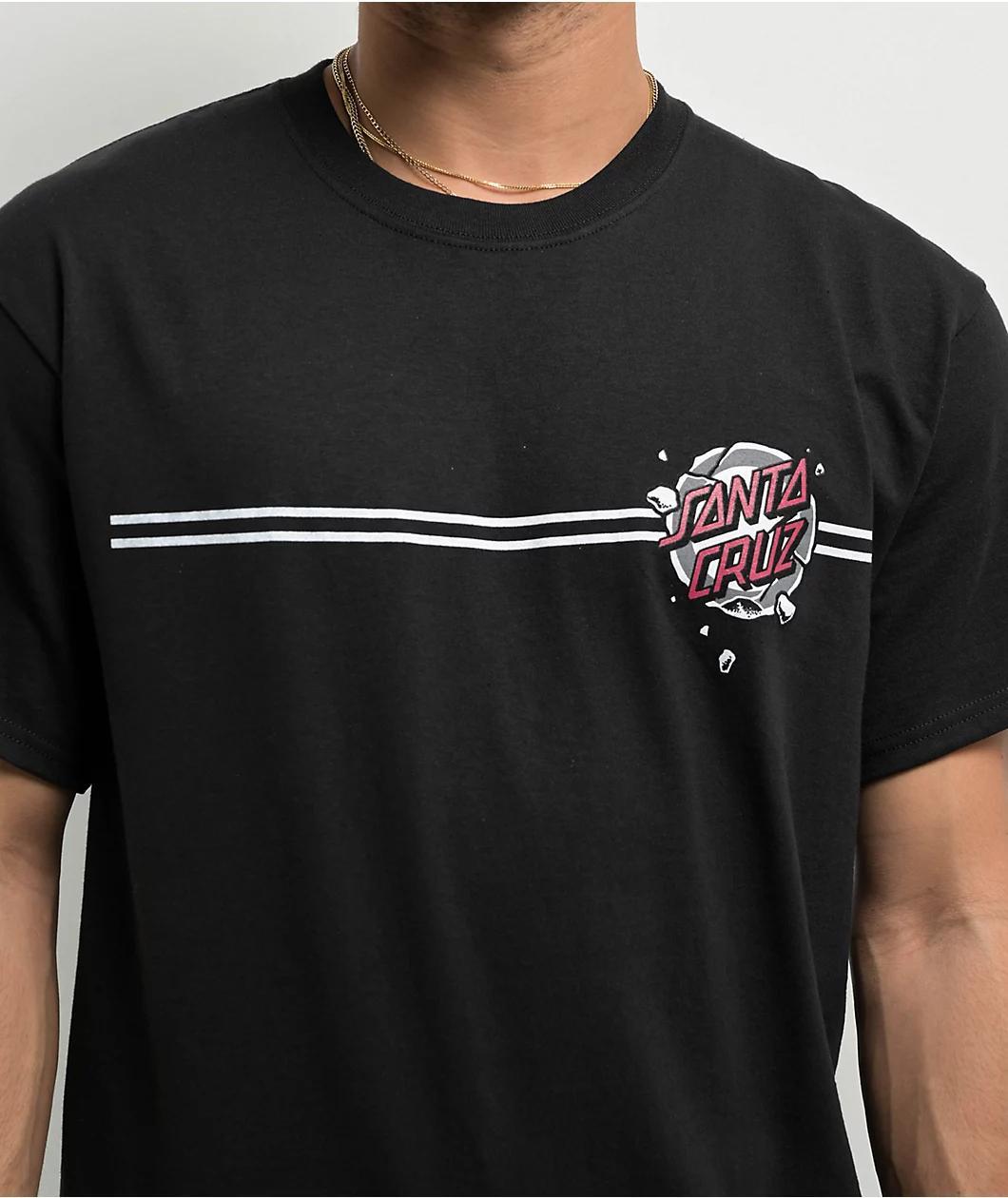 Santa Cruz Roskopp Destruct Black T-Shirt Product Image