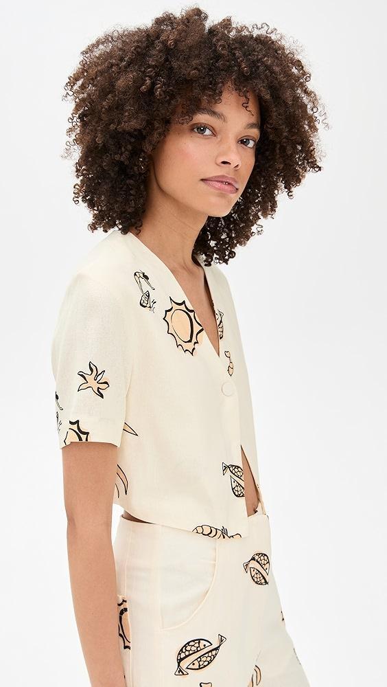 Dress To Shirt In Low Tide Print | Shopbop Product Image