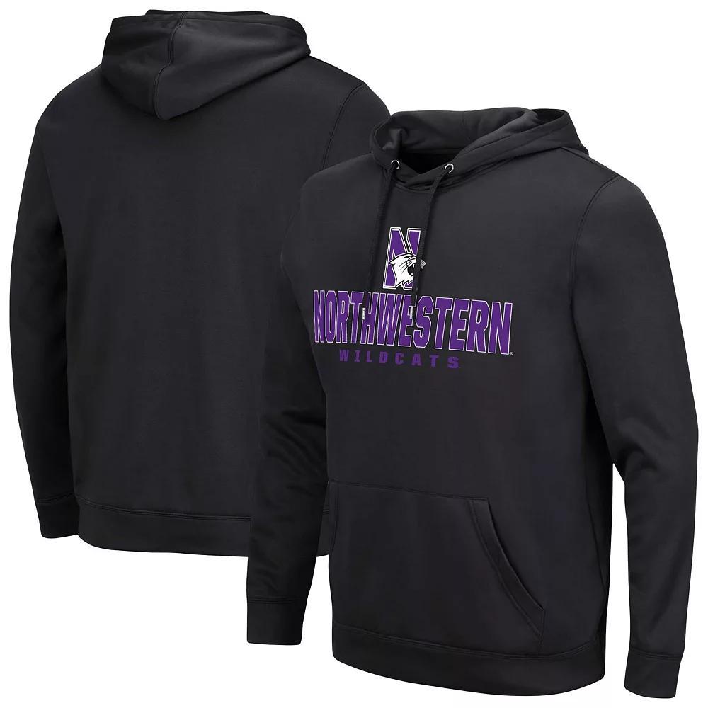 Men's Colosseum Black Northwestern Wildcats Lantern Pullover Hoodie, Size: Small Product Image