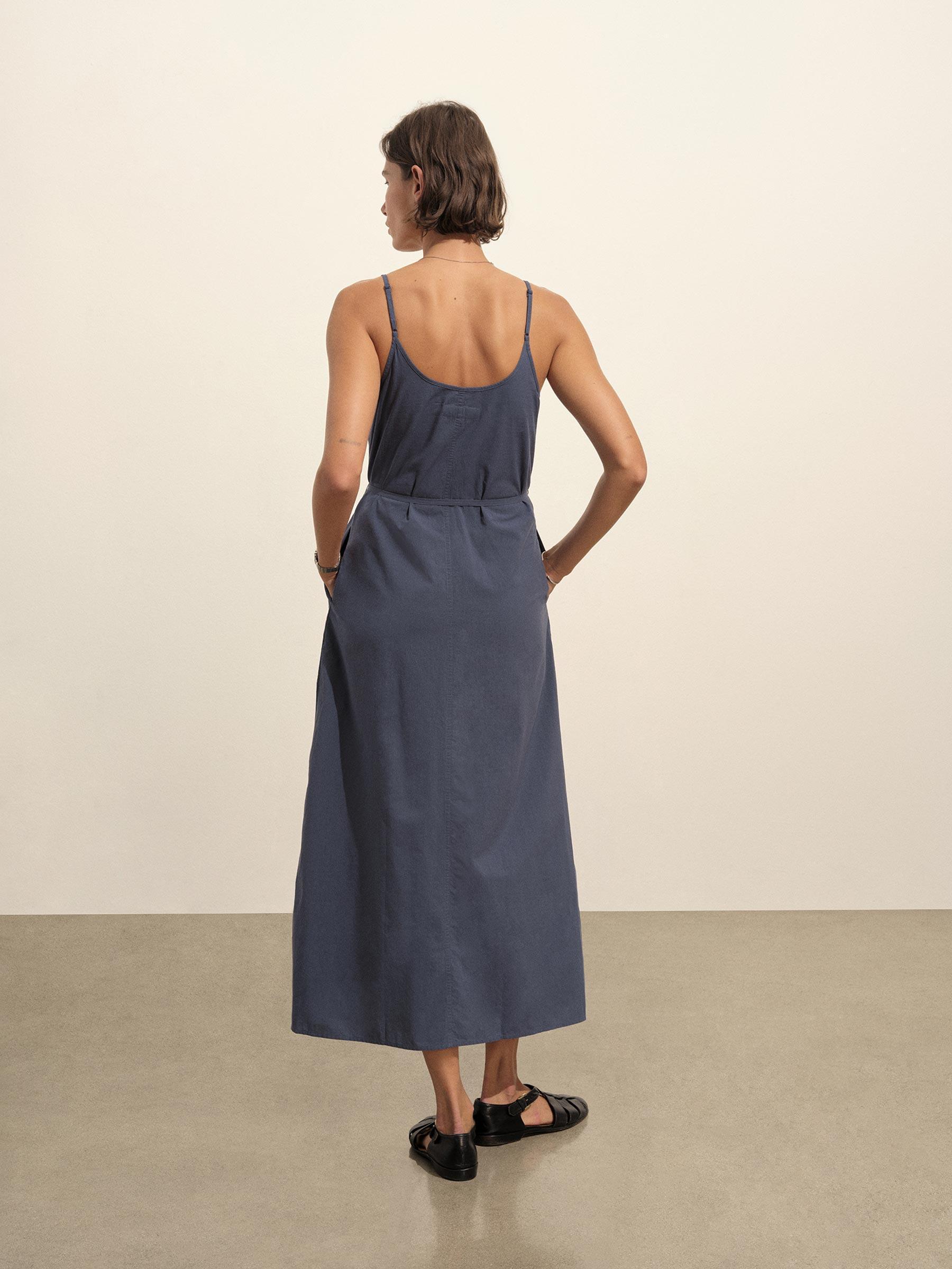 Bay Blue Mainstay Cotton Maxi Slip Dress Product Image