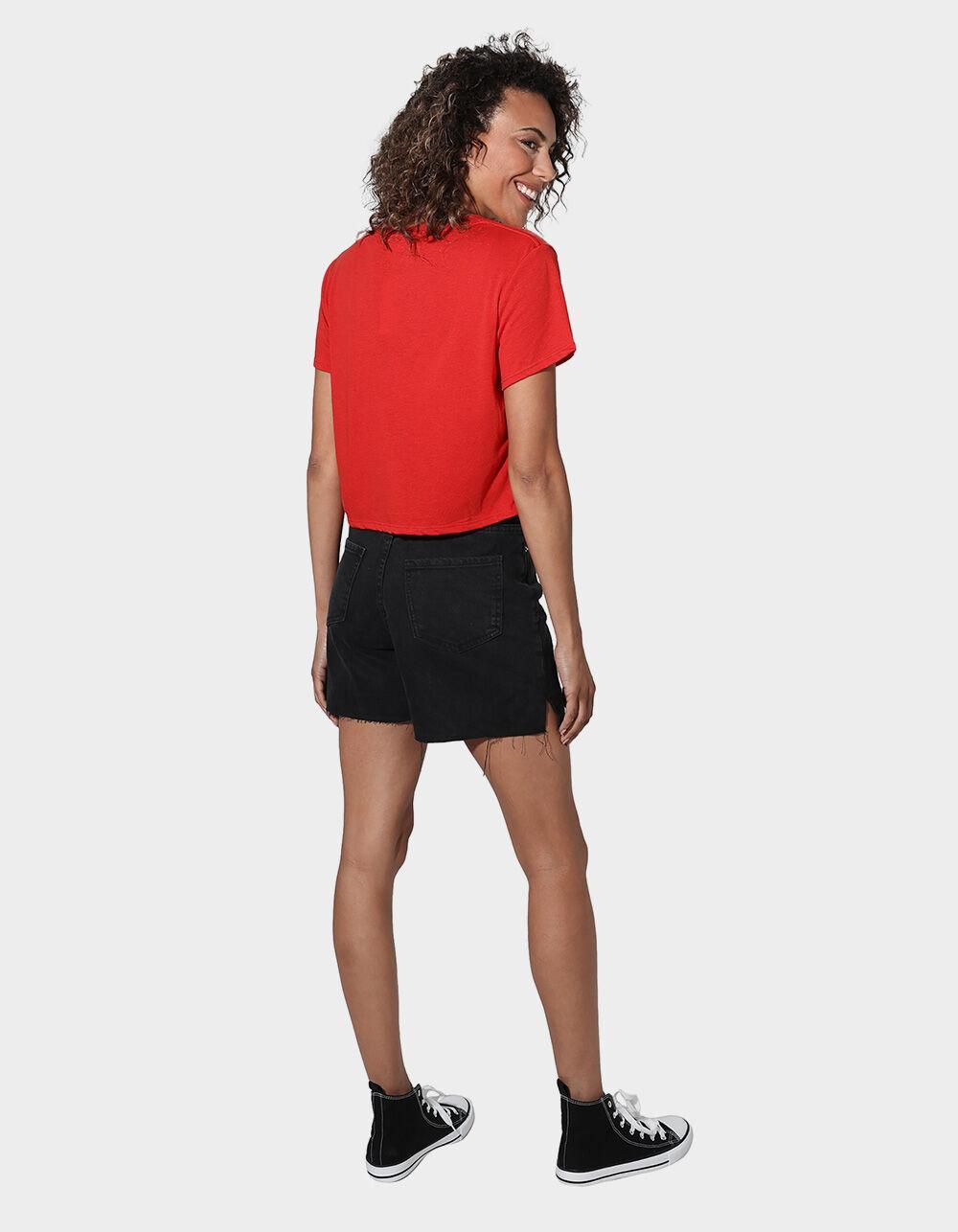 SAN DIEGO STATE UNIVERSITY Aztecs Womens Cropped Tee - RED Product Image