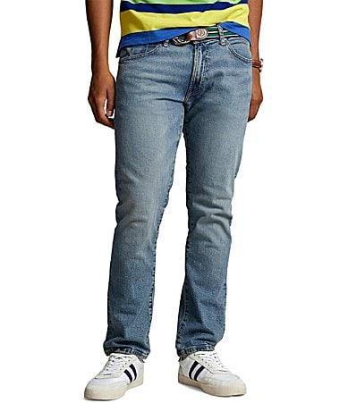 Polo Ralph Lauren Varick Slim Straight Jeans in Blue Product Image