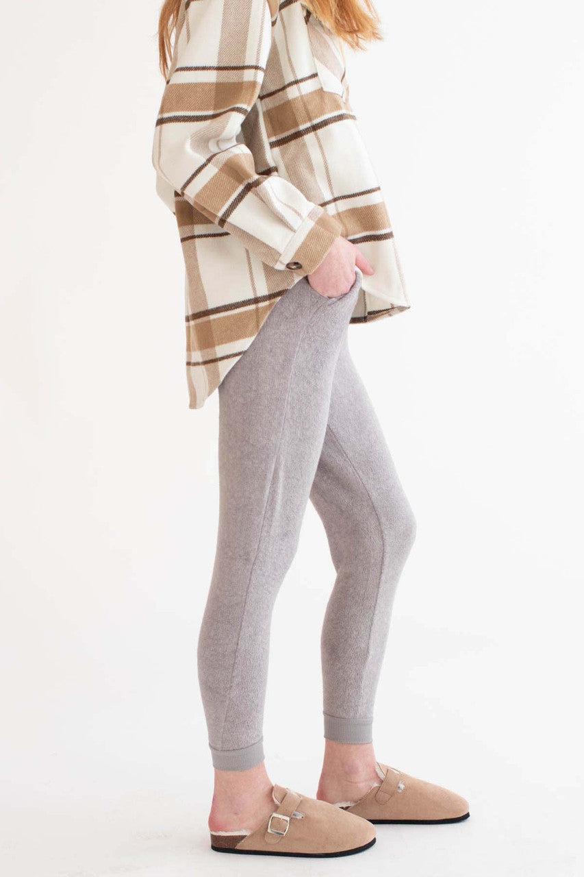Heather Grey Fleece Joggers Product Image