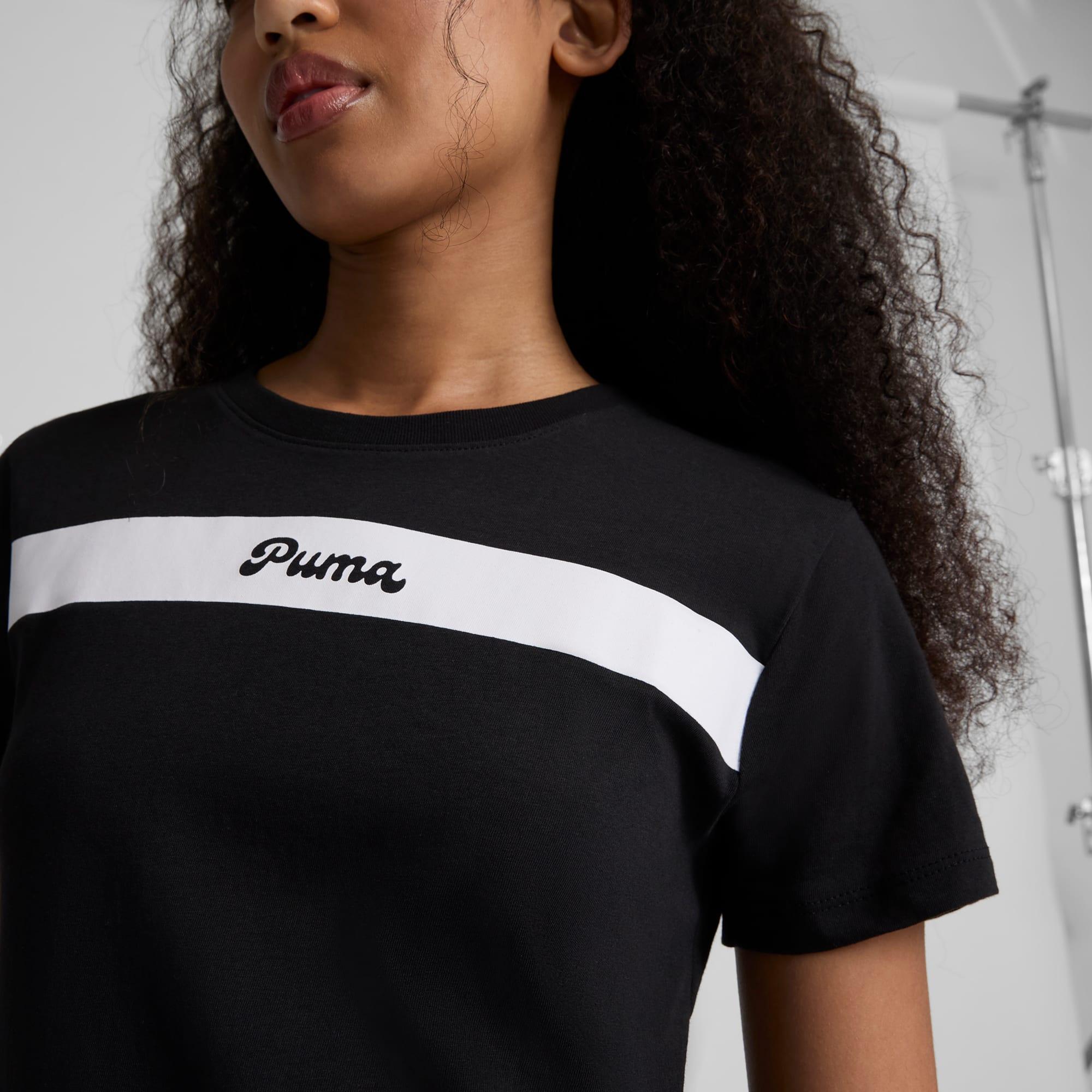 PUMA Upfront Line Logo Womens T-Shirt Product Image