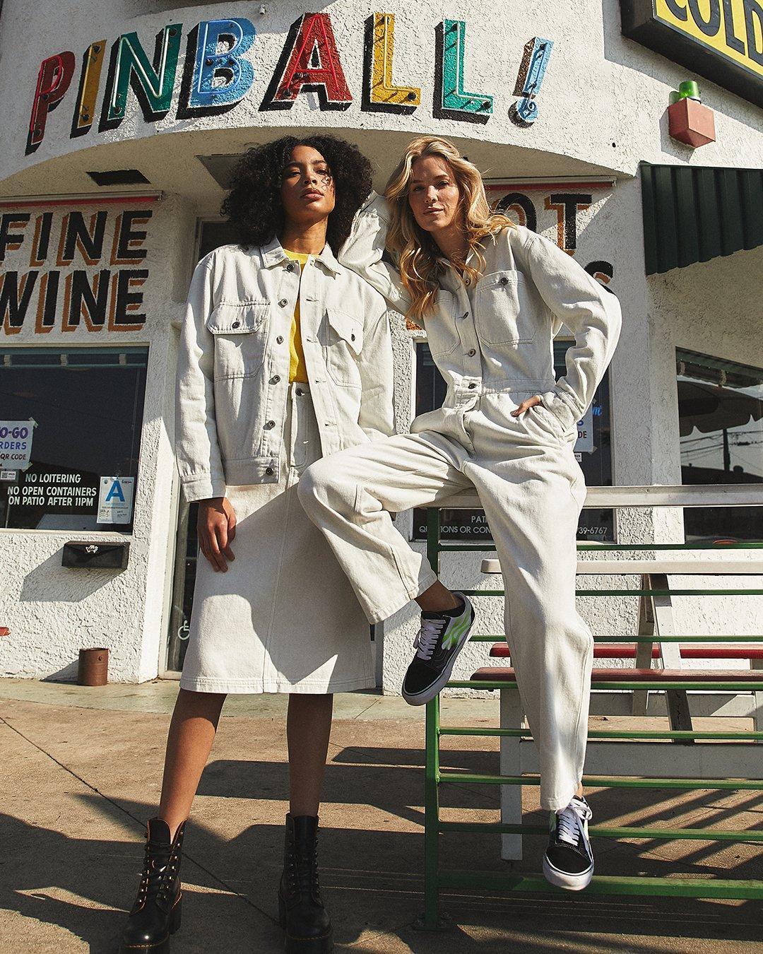 Coby Denim Jacket - Bleached White Product Image