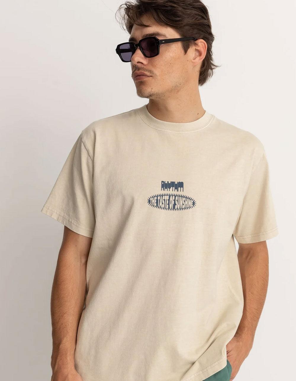 RHYTHM Taste It Vintage Mens Tee - CREAM Product Image
