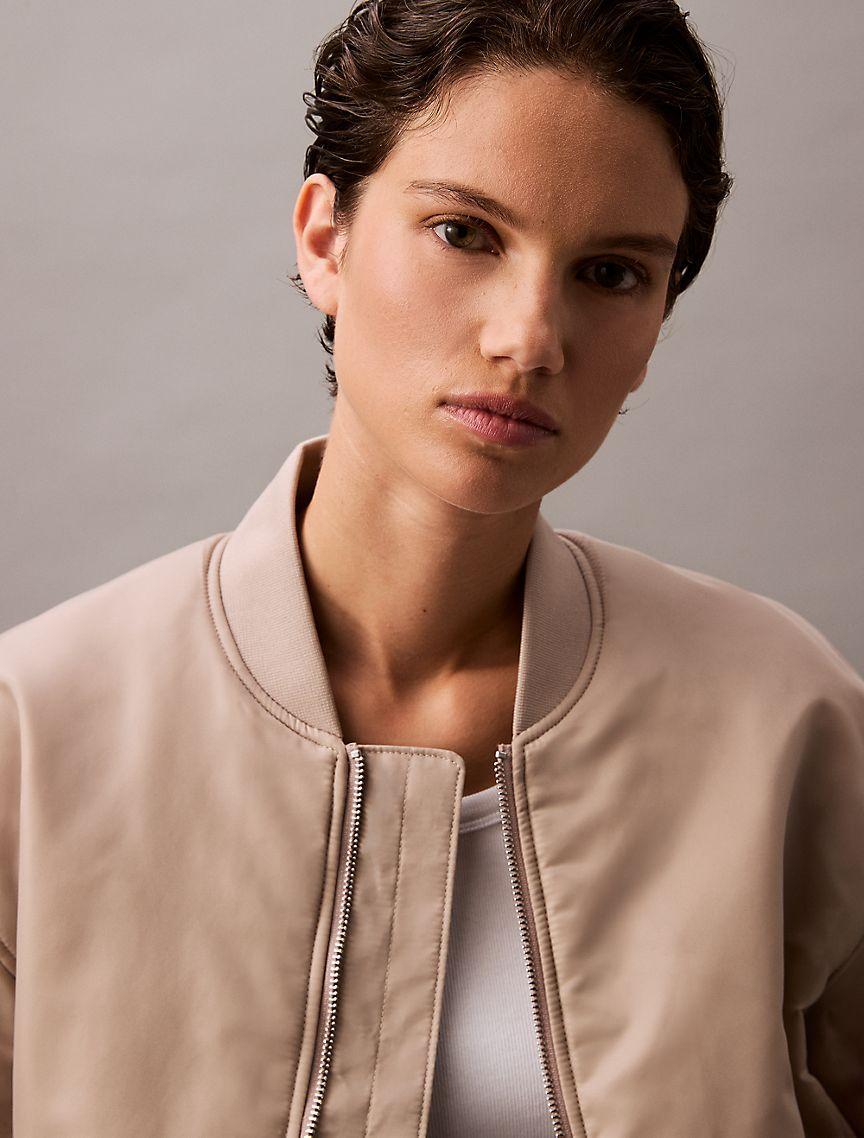 Filled Nylon Bomber Jacket Product Image