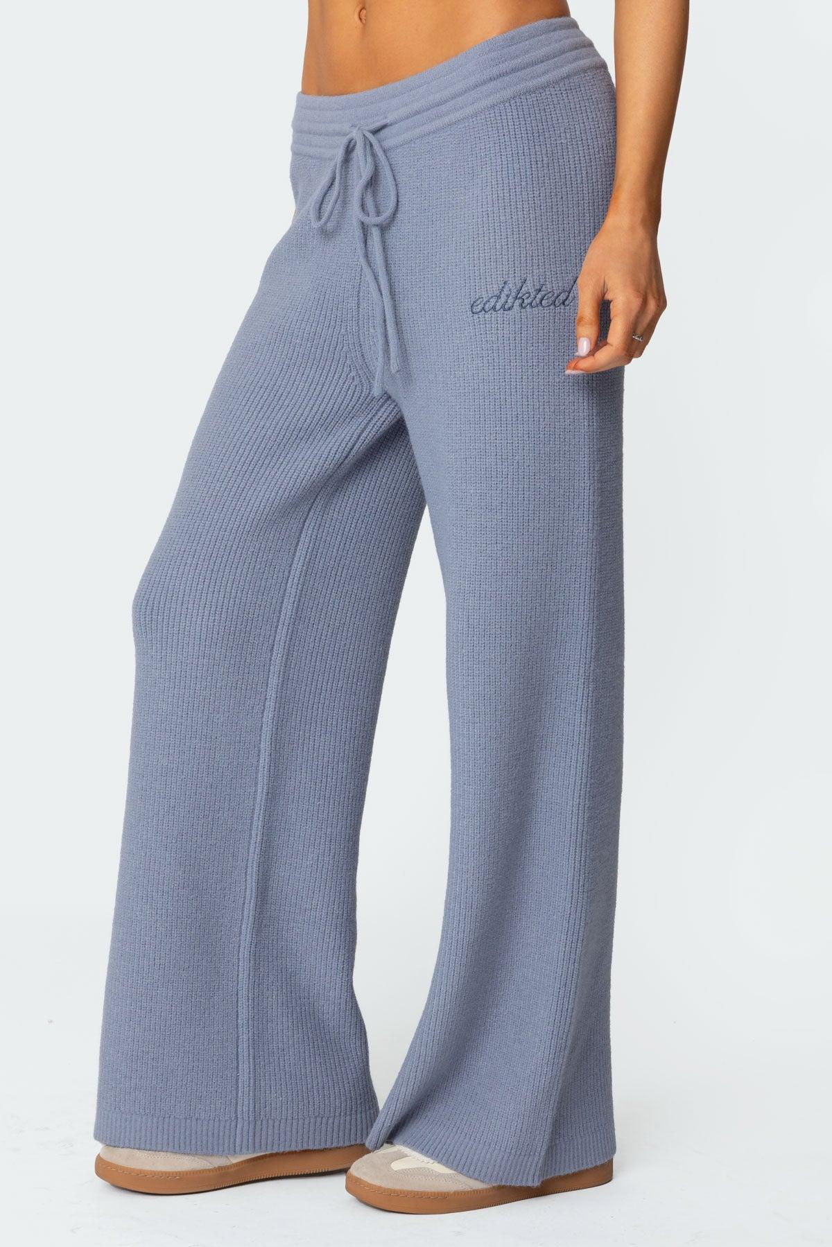 Kris Ribbed Knit Sweatpants Product Image