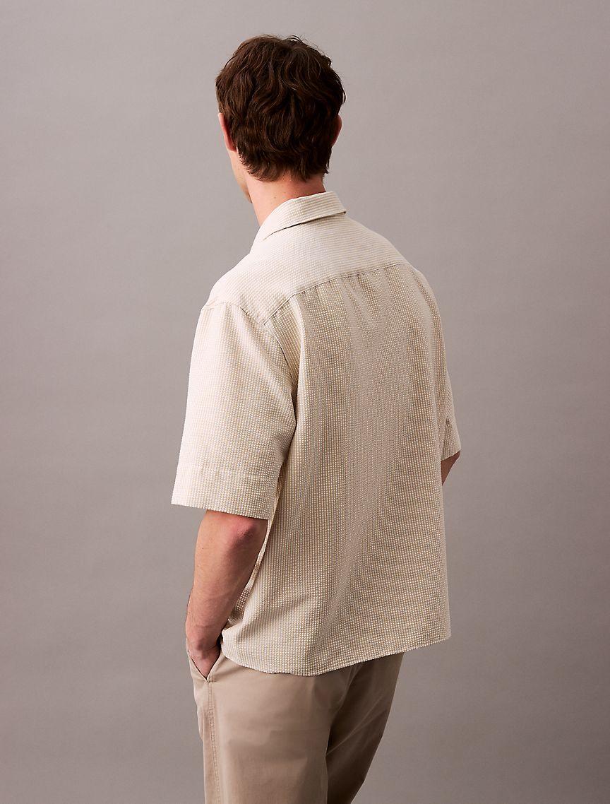 Seersucker Stripe Relaxed Shirt Product Image