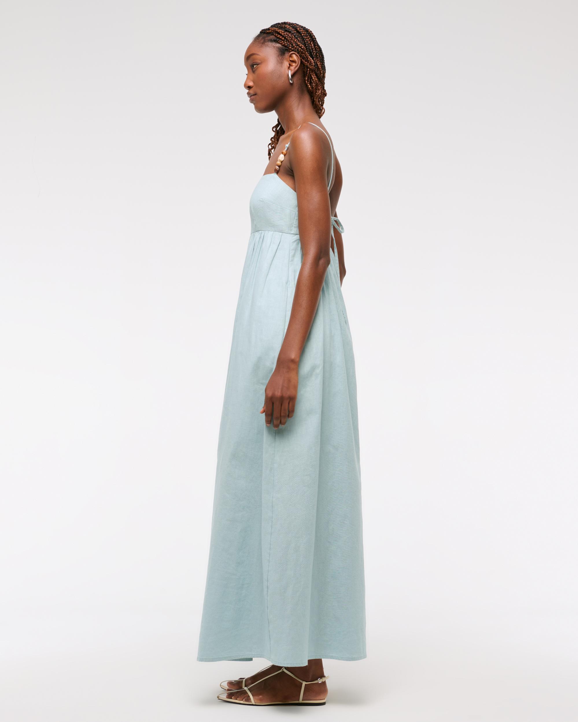 Tie-Back Babydoll Maxi Dress Product Image