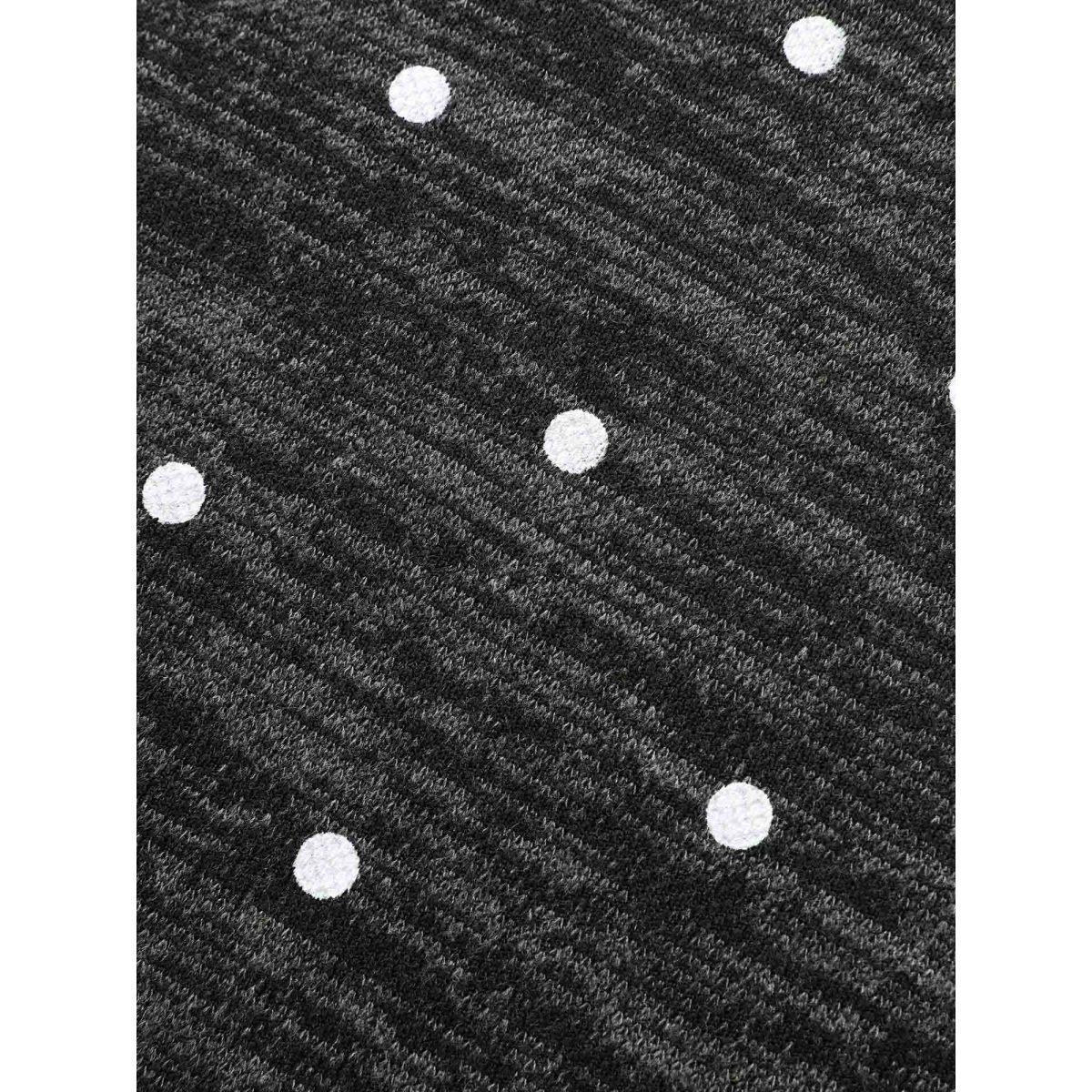 Plus Size Heather Polka Dot Pocket T-shirt DimGray Women Casual Non Round Neck Loose Everyday T-shirts BloomChic 18-20/2X Product Image