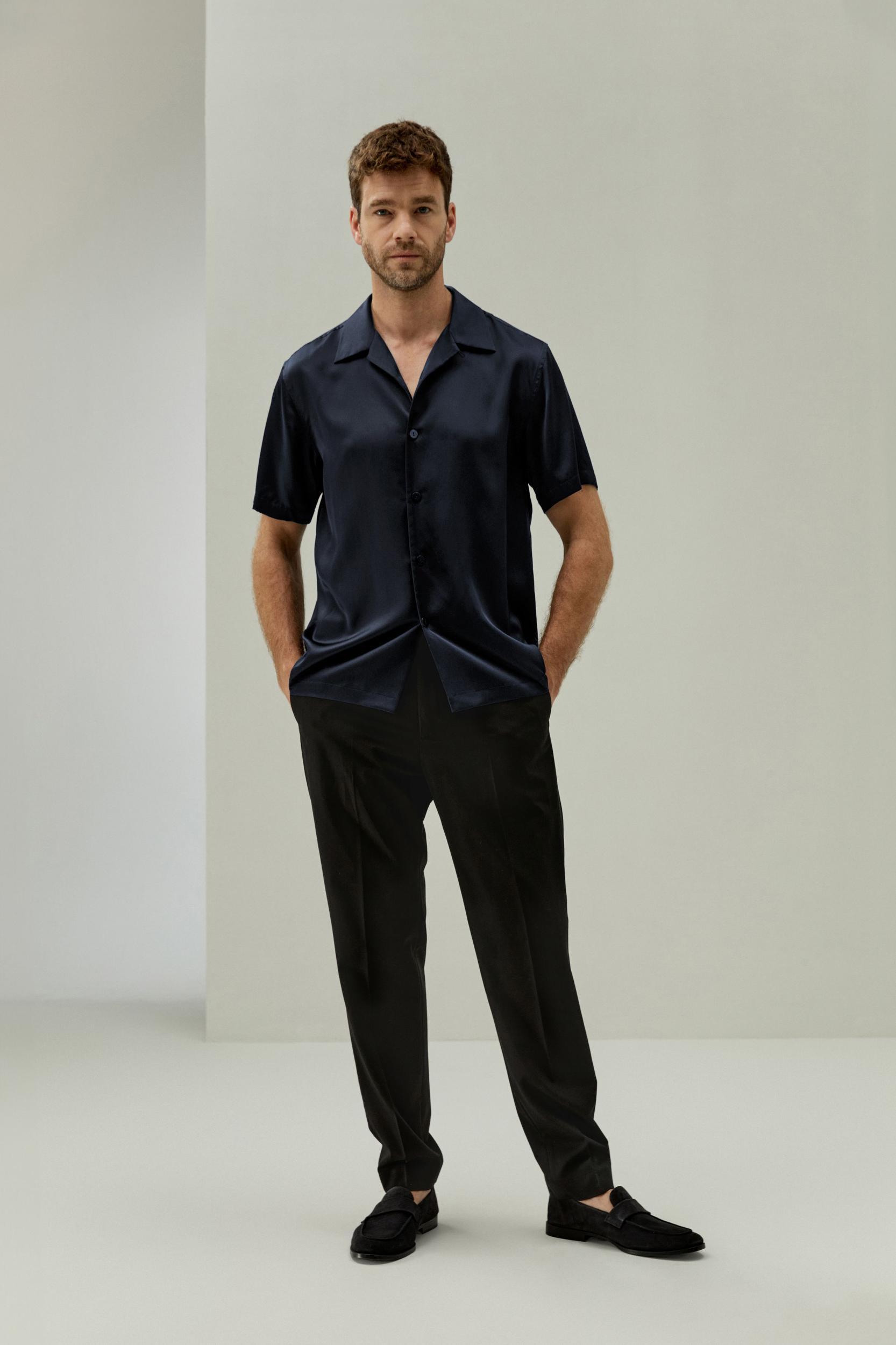 Men's Silk Camp Shirt Product Image