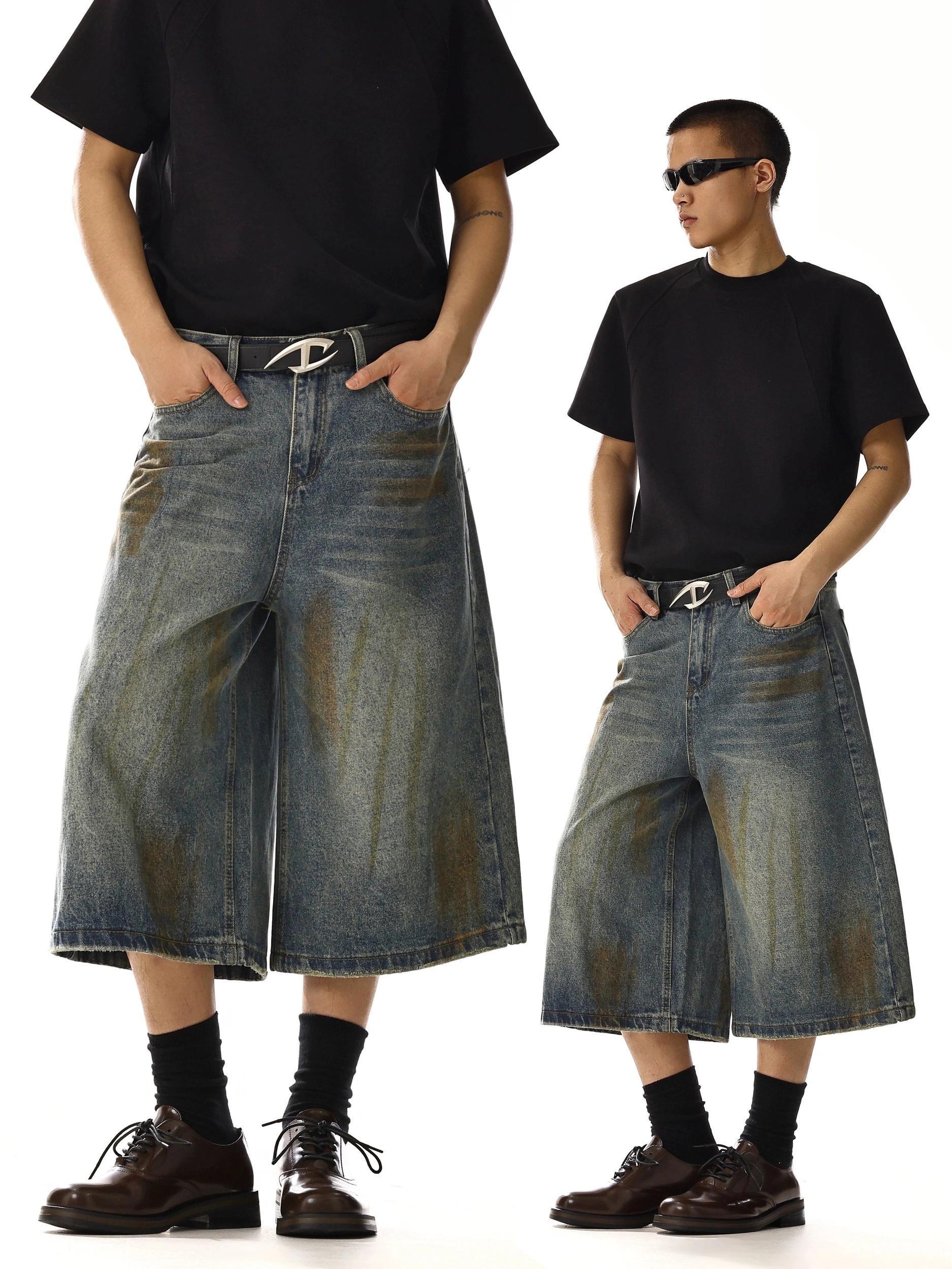 RT No. 18119 MUD BLUE DENIM SHORTS Product Image
