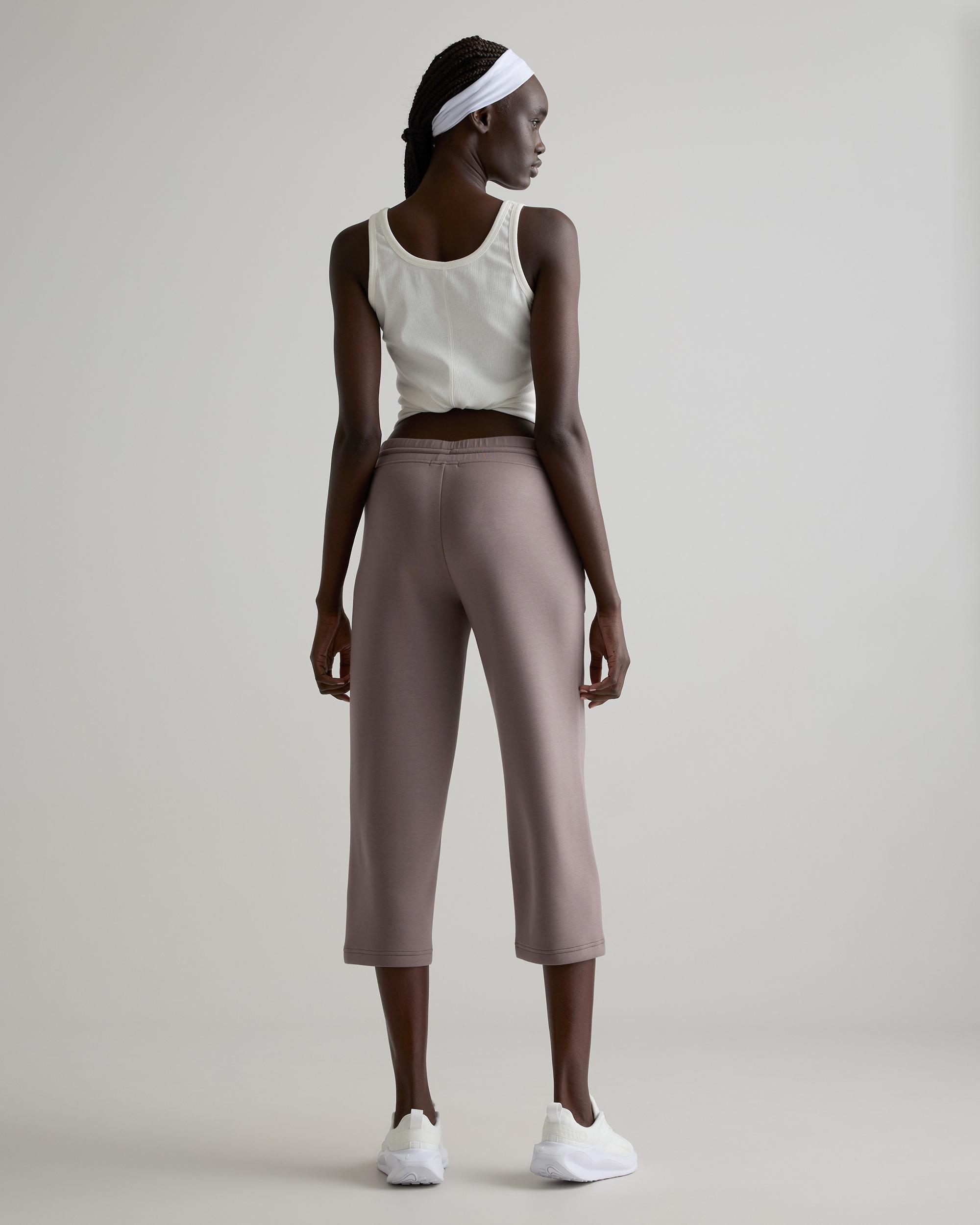 Quince | Women's CloudComfort High-Rise Cropped Sweatpant Size XS, Tencel Product Image