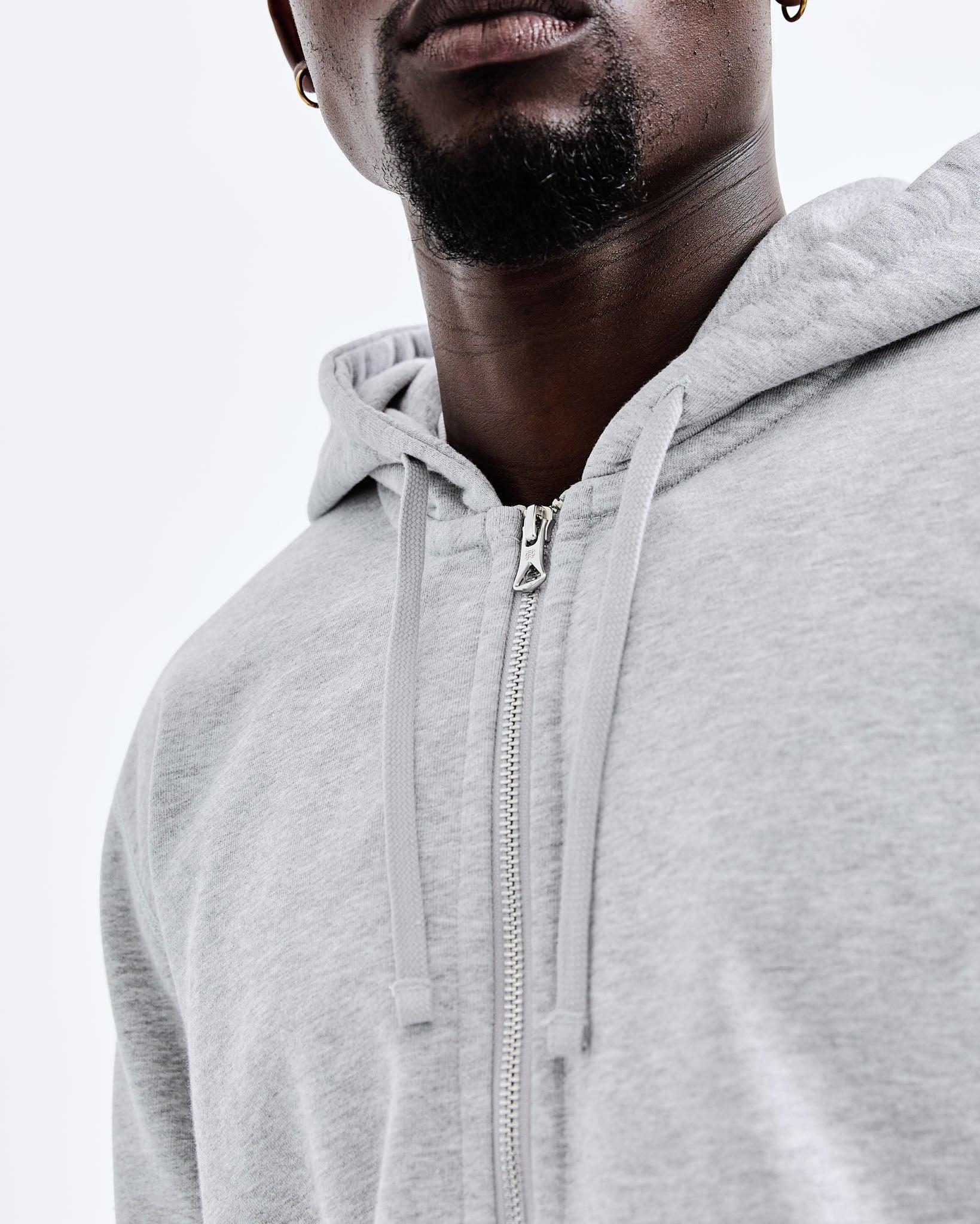 Midweight Terry Classic Full Zip Hoodie - Vault Male Product Image