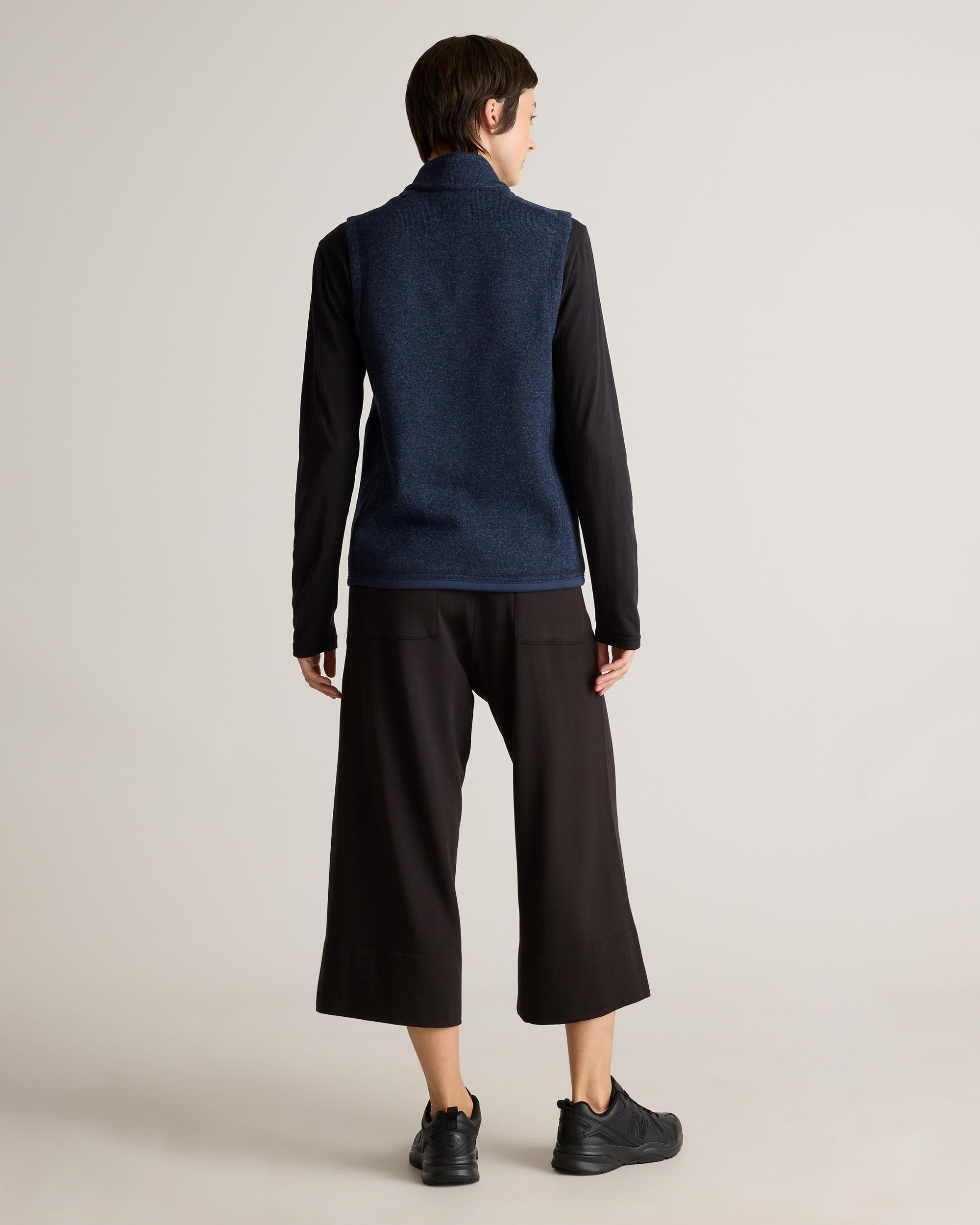 Quince | Women's Sweater-Knit Fleece Full-Zip Vest Recycled Polyester Product Image