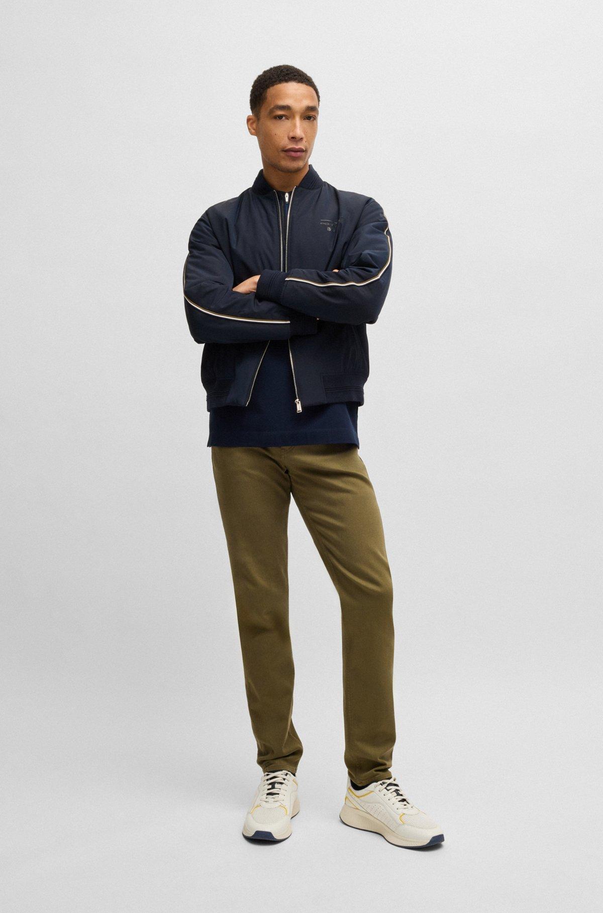 Porsche x BOSS canvas jacket with stripe trims Product Image