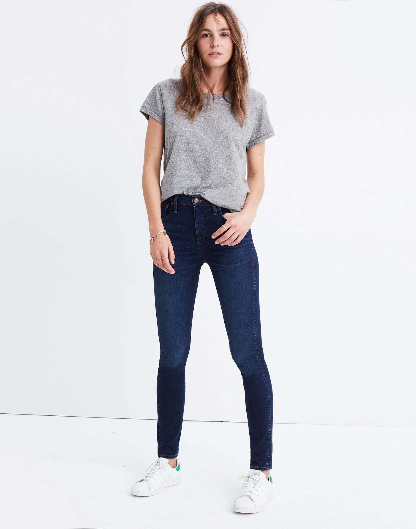 10" High-Rise Skinny Jeans in Hayes Wash Product Image